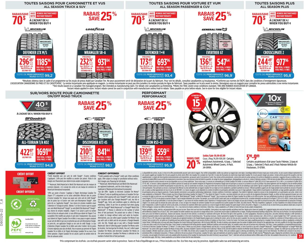 Circulaire Canadian Tire 14.07.2022 - 20.07.2022