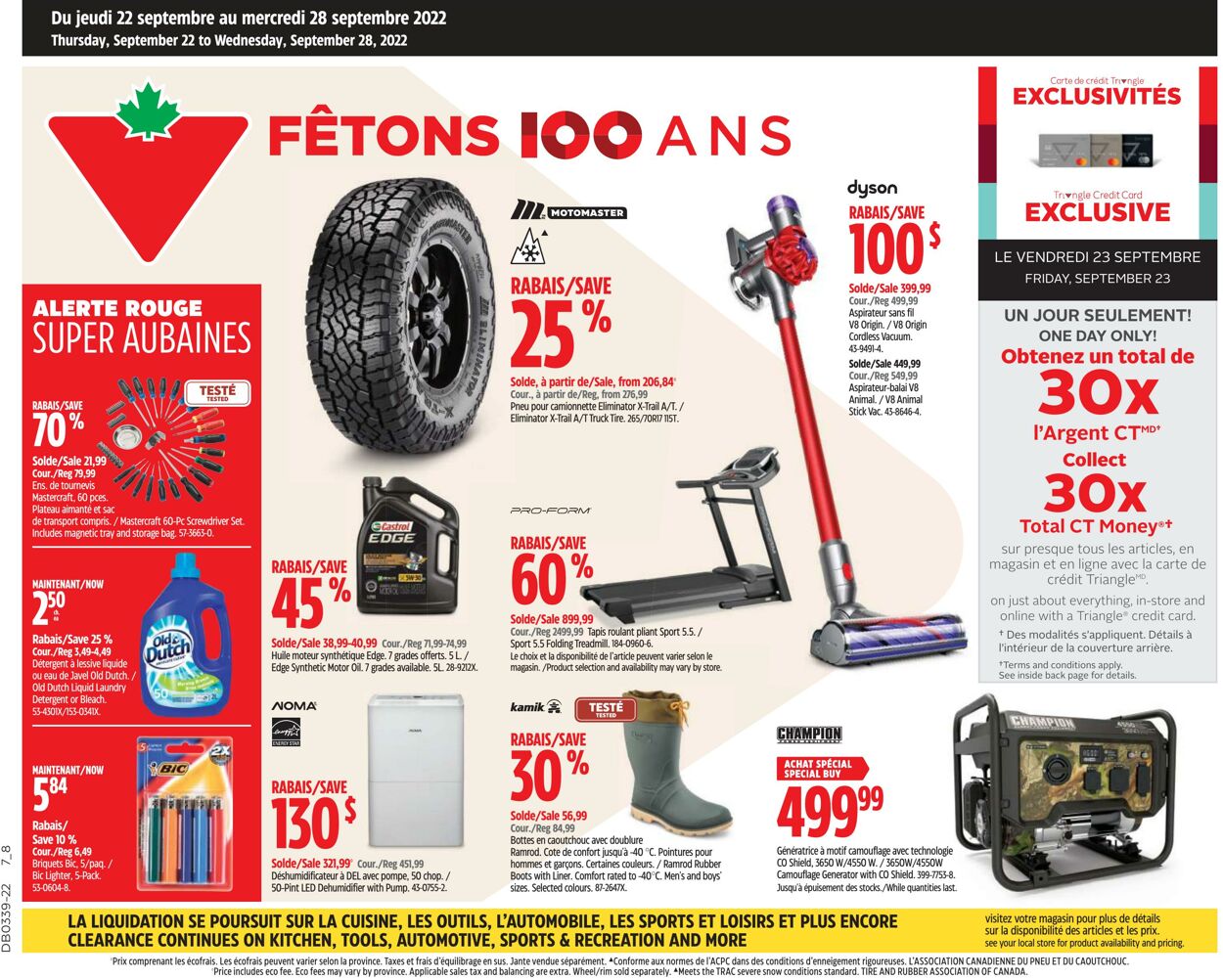 Circulaire Canadian Tire 22.09.2022-28.09.2022