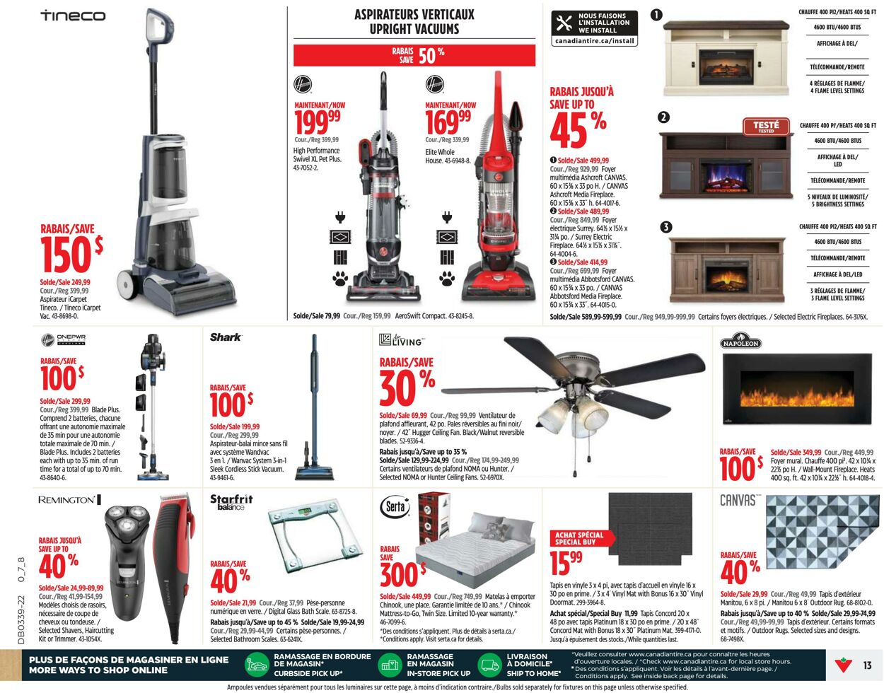 Circulaire Canadian Tire 22.09.2022 - 28.09.2022