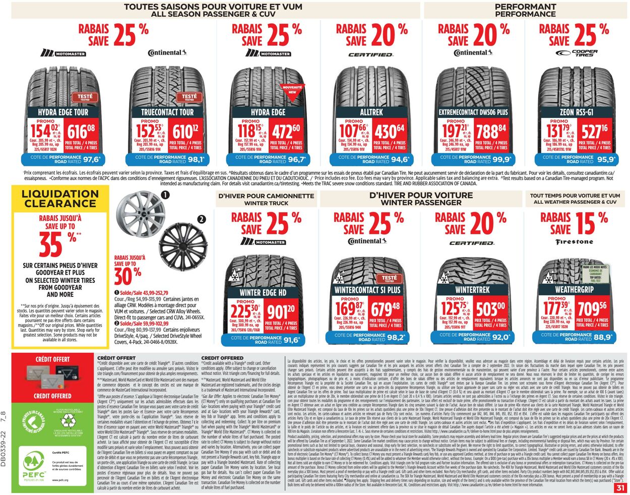 Circulaire Canadian Tire 22.09.2022 - 28.09.2022