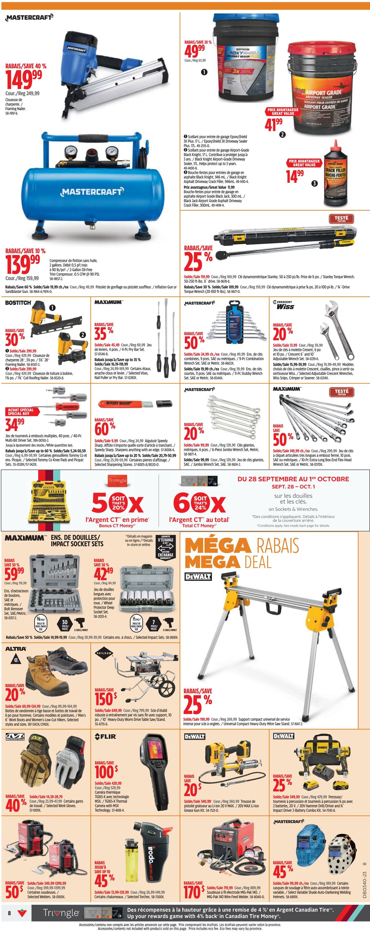 Circulaire Canadian Tire 28.09.2023 - 04.10.2023