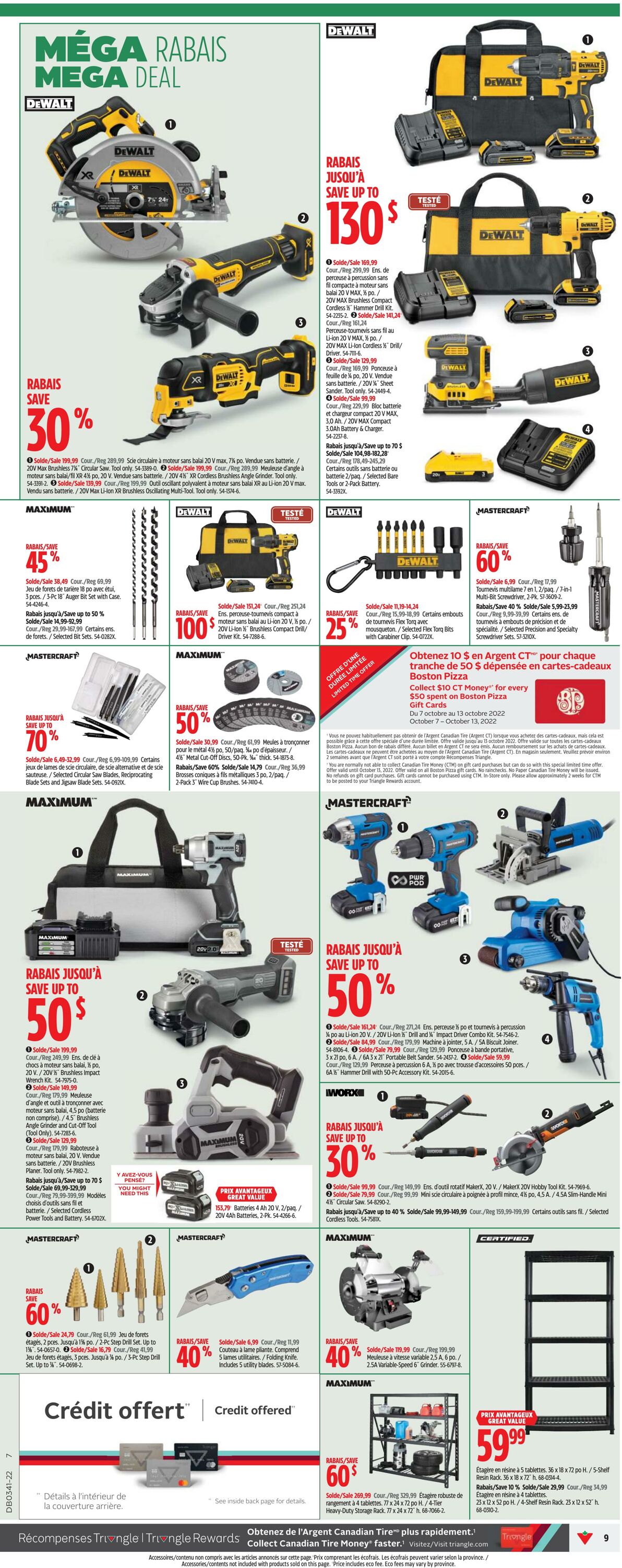 Circulaire Canadian Tire 06.10.2022 - 12.10.2022