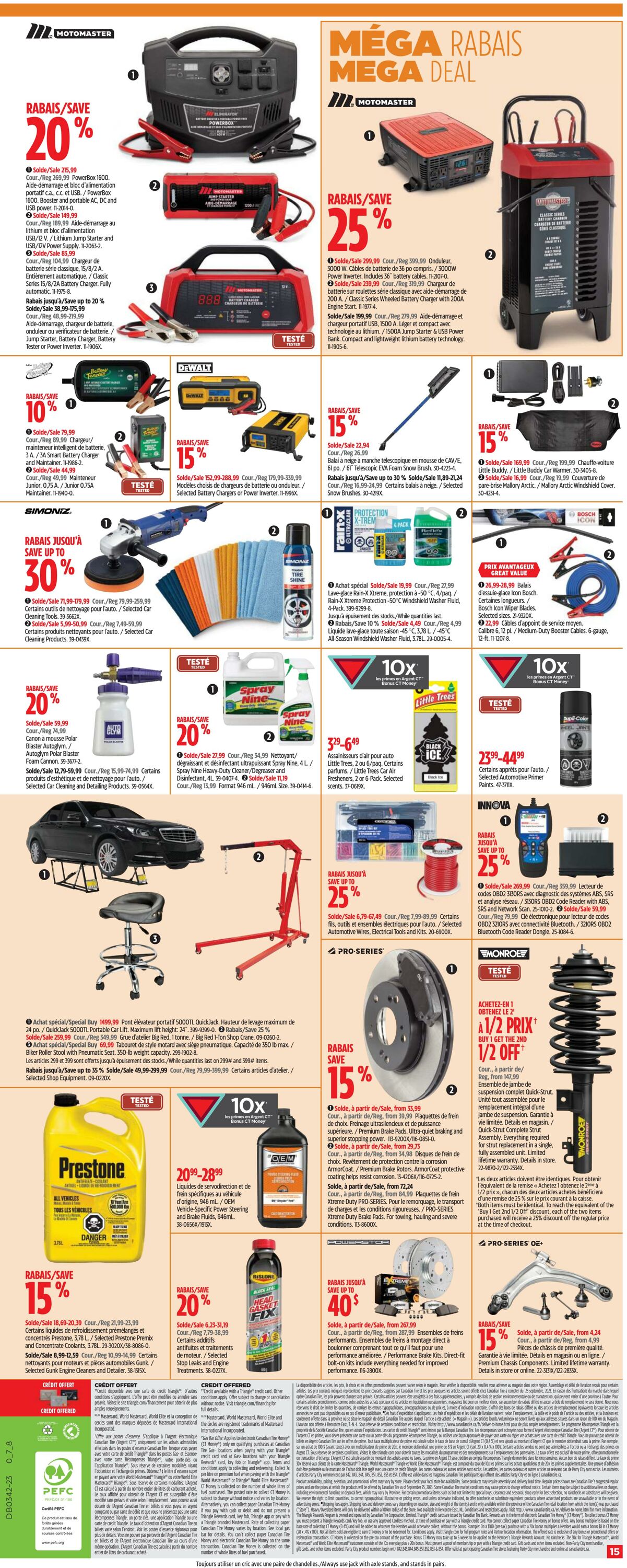 Circulaire Canadian Tire 12.10.2023 - 18.10.2023