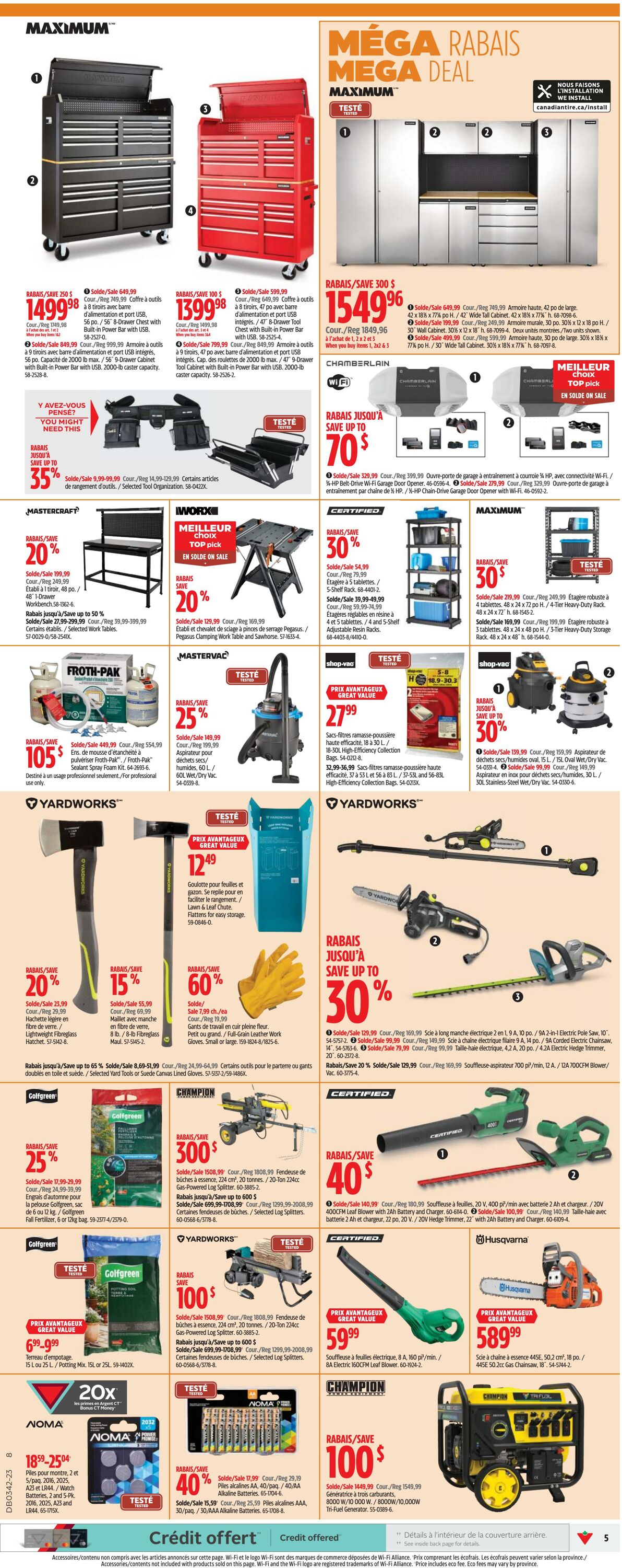 Circulaire Canadian Tire 12.10.2023 - 18.10.2023