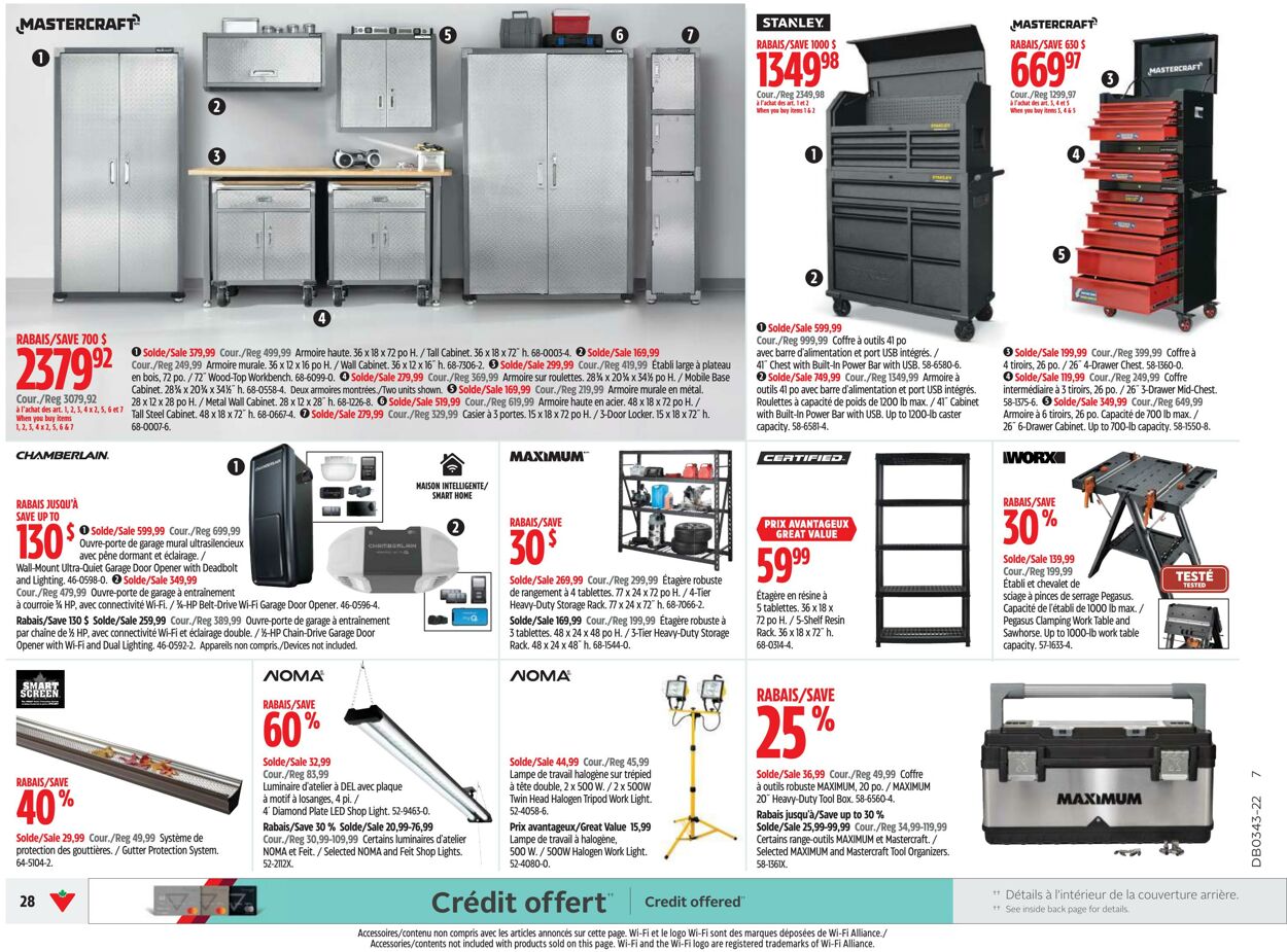 Circulaire Canadian Tire 20.10.2022 - 26.10.2022