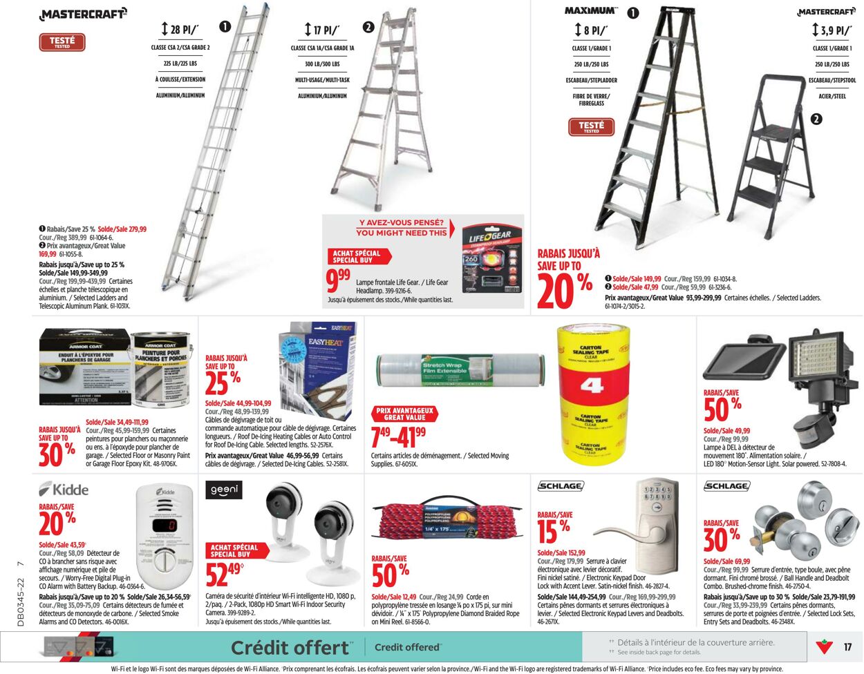 Circulaire Canadian Tire 03.11.2022 - 09.11.2022