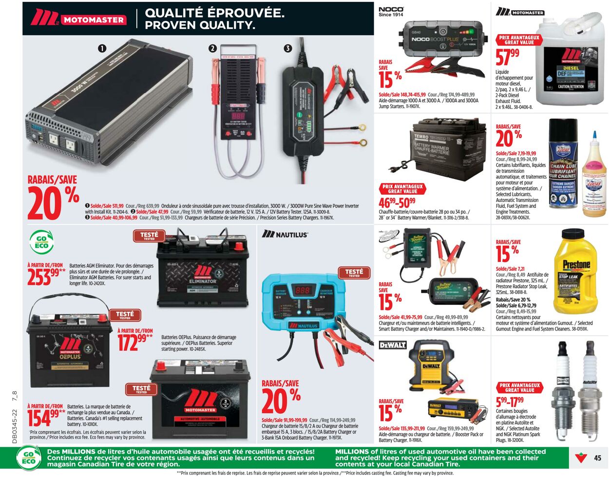 Circulaire Canadian Tire 03.11.2022 - 09.11.2022