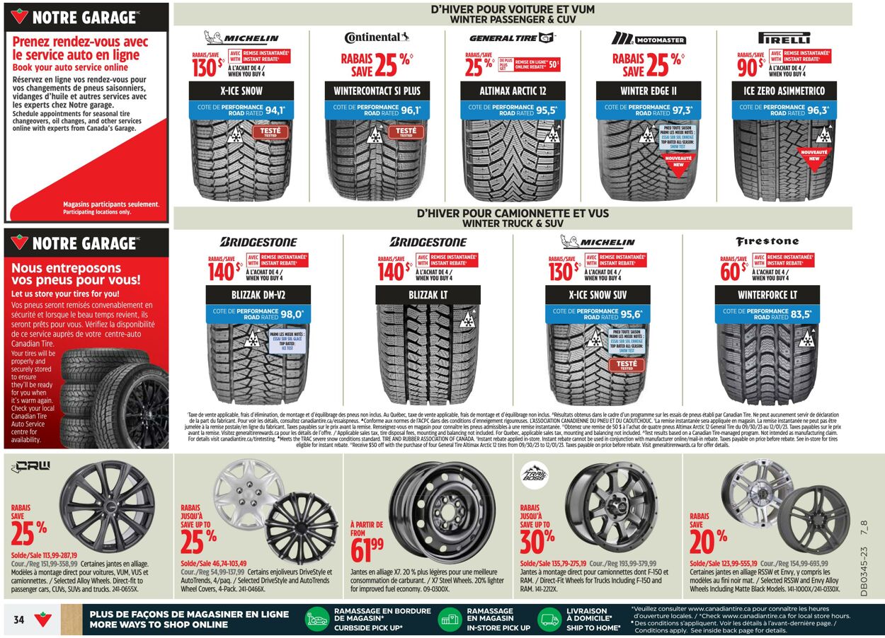 Circulaire Canadian Tire 02.11.2023 - 08.11.2023