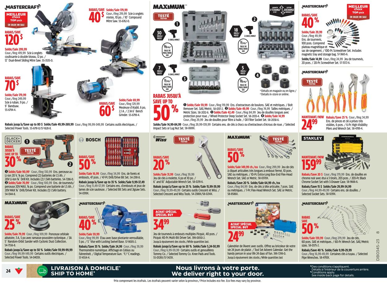 Circulaire Canadian Tire 02.11.2023 - 08.11.2023