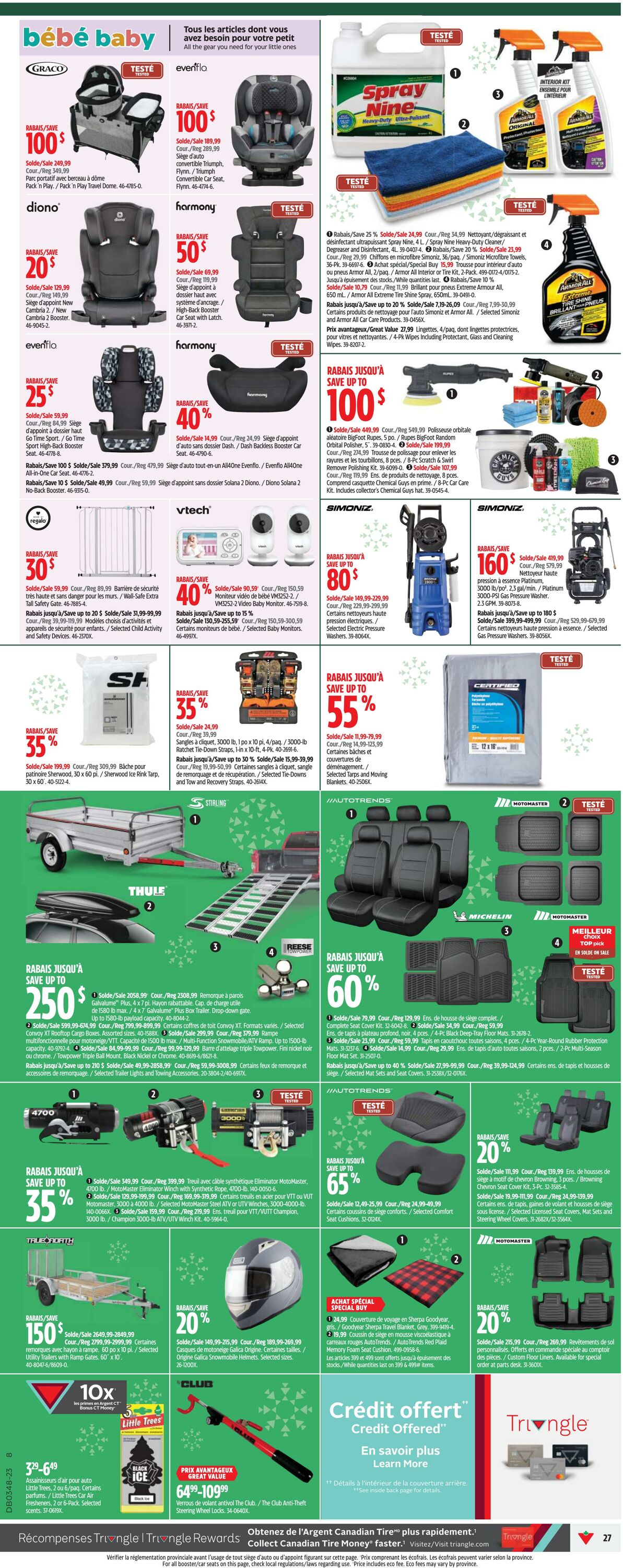 Circulaire Canadian Tire 23.11.2023 - 29.11.2023