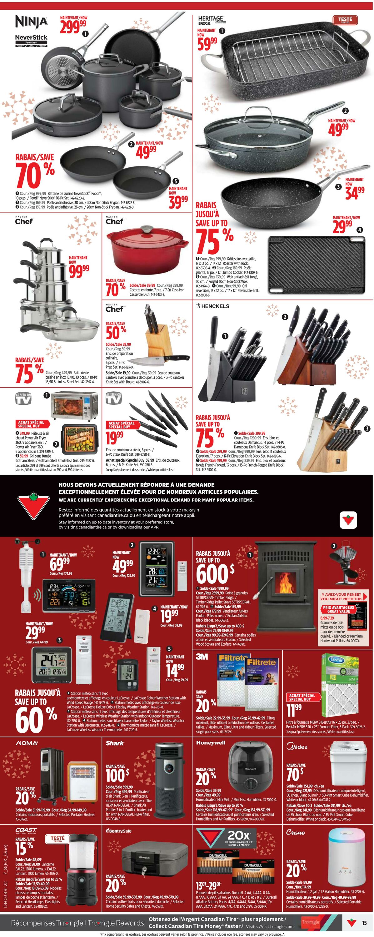 Circulaire Canadian Tire 01.12.2022 - 07.12.2022