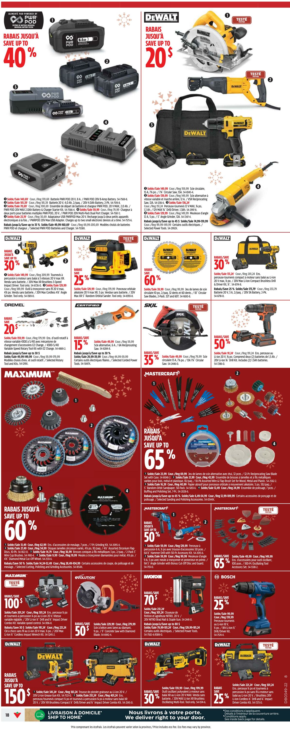 Circulaire Canadian Tire 01.12.2022 - 07.12.2022