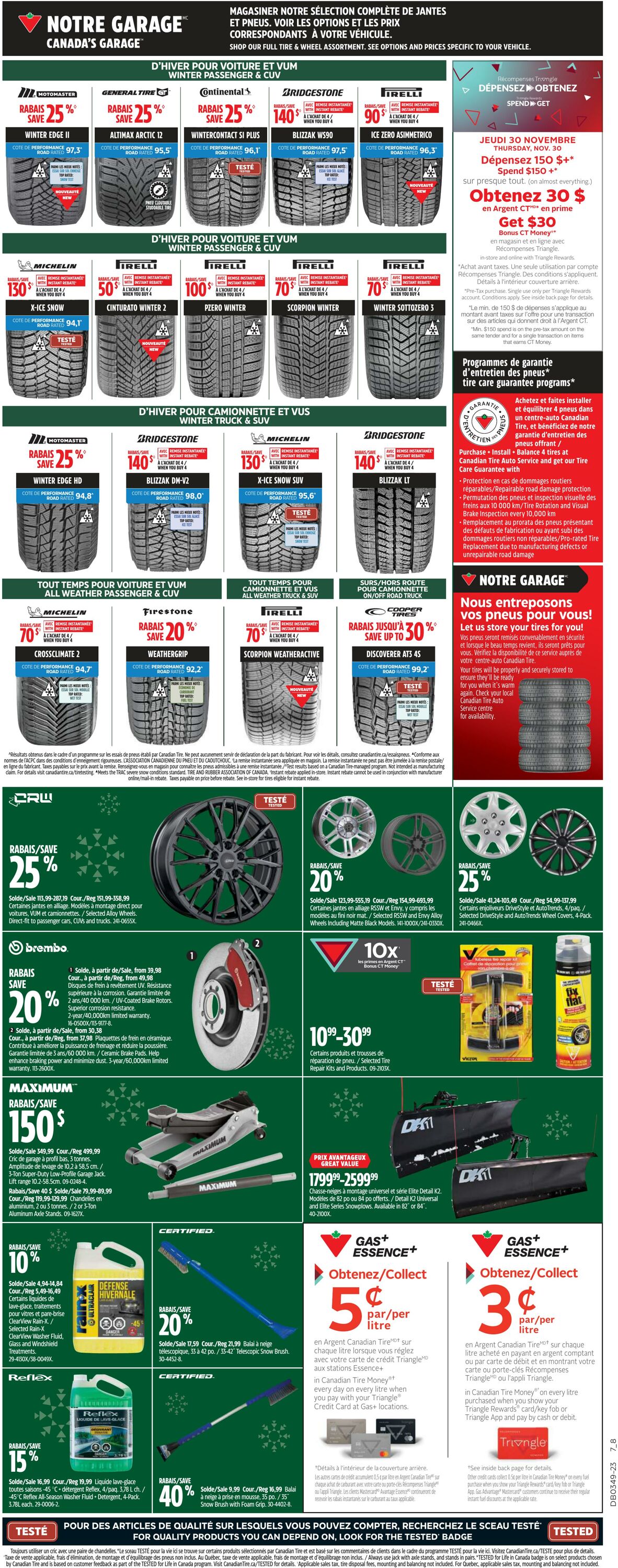 Circulaire Canadian Tire 30.11.2023 - 06.12.2023