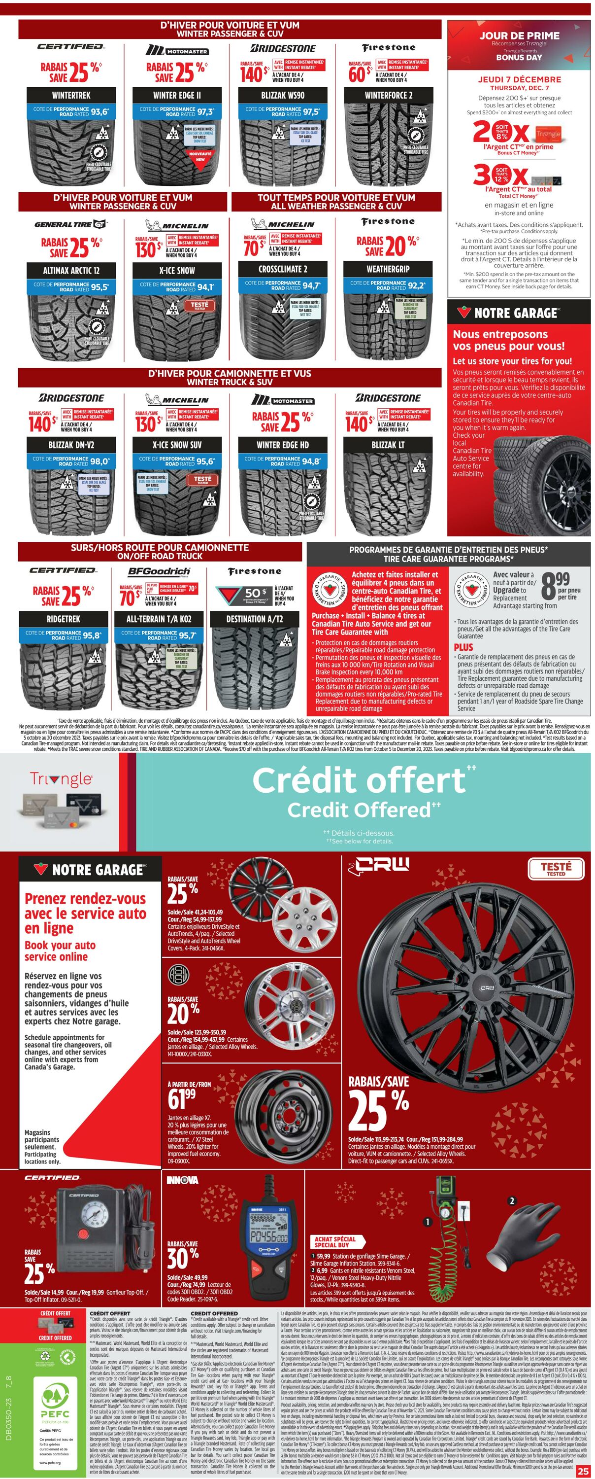 Circulaire Canadian Tire 07.12.2023 - 13.12.2023