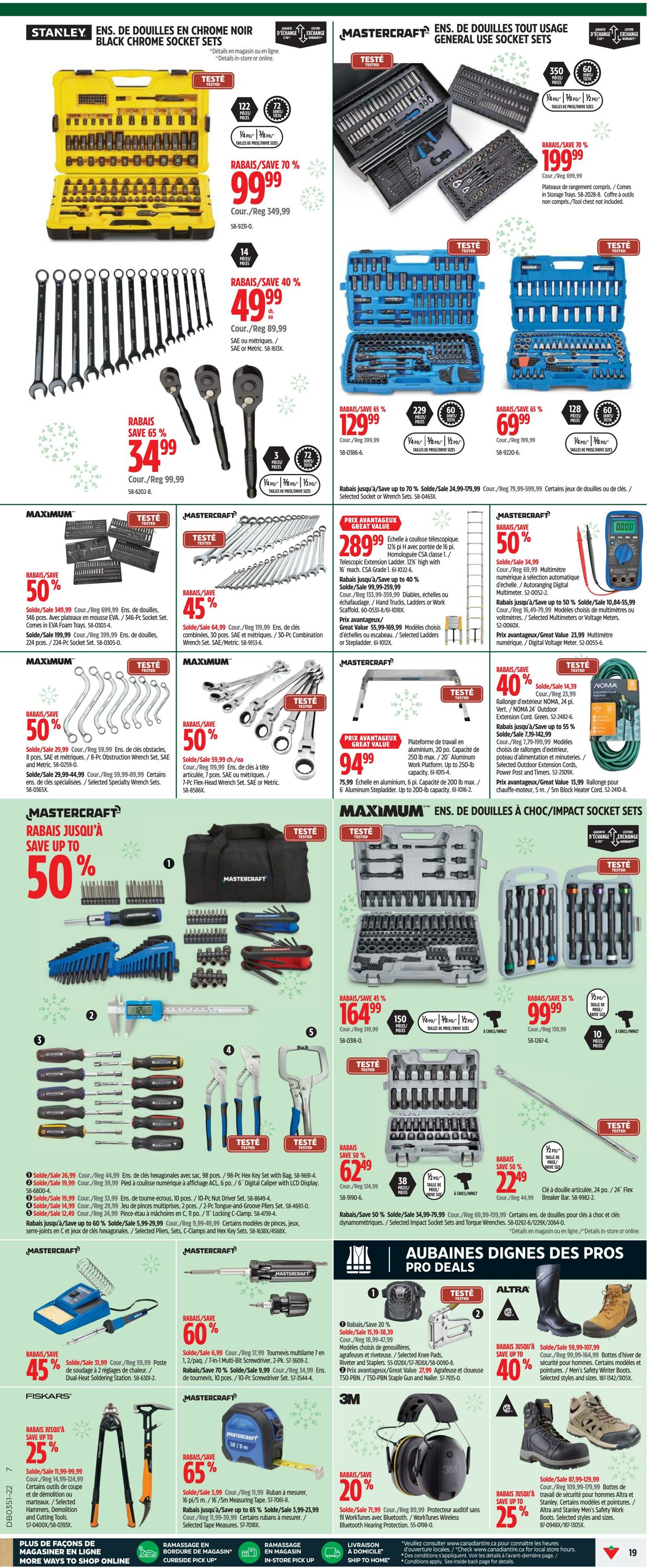 Circulaire Canadian Tire 15.12.2022 - 24.12.2022