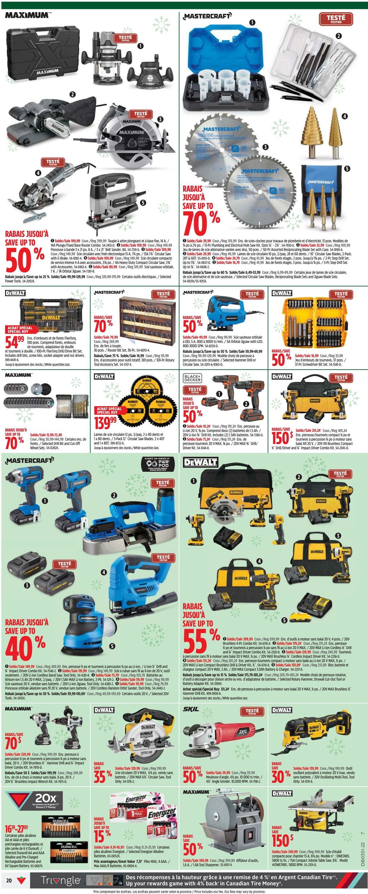 Circulaire Canadian Tire 15.12.2022 - 24.12.2022