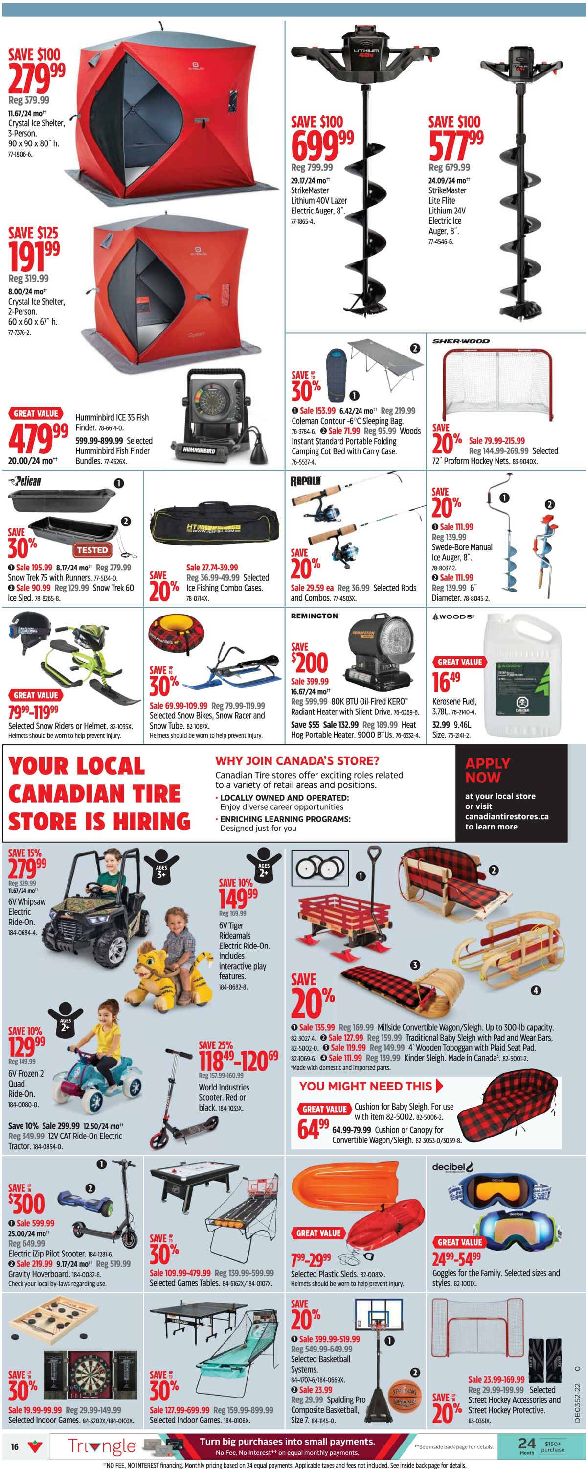 Circulaire Canadian Tire 22.12.2022 - 28.12.2022