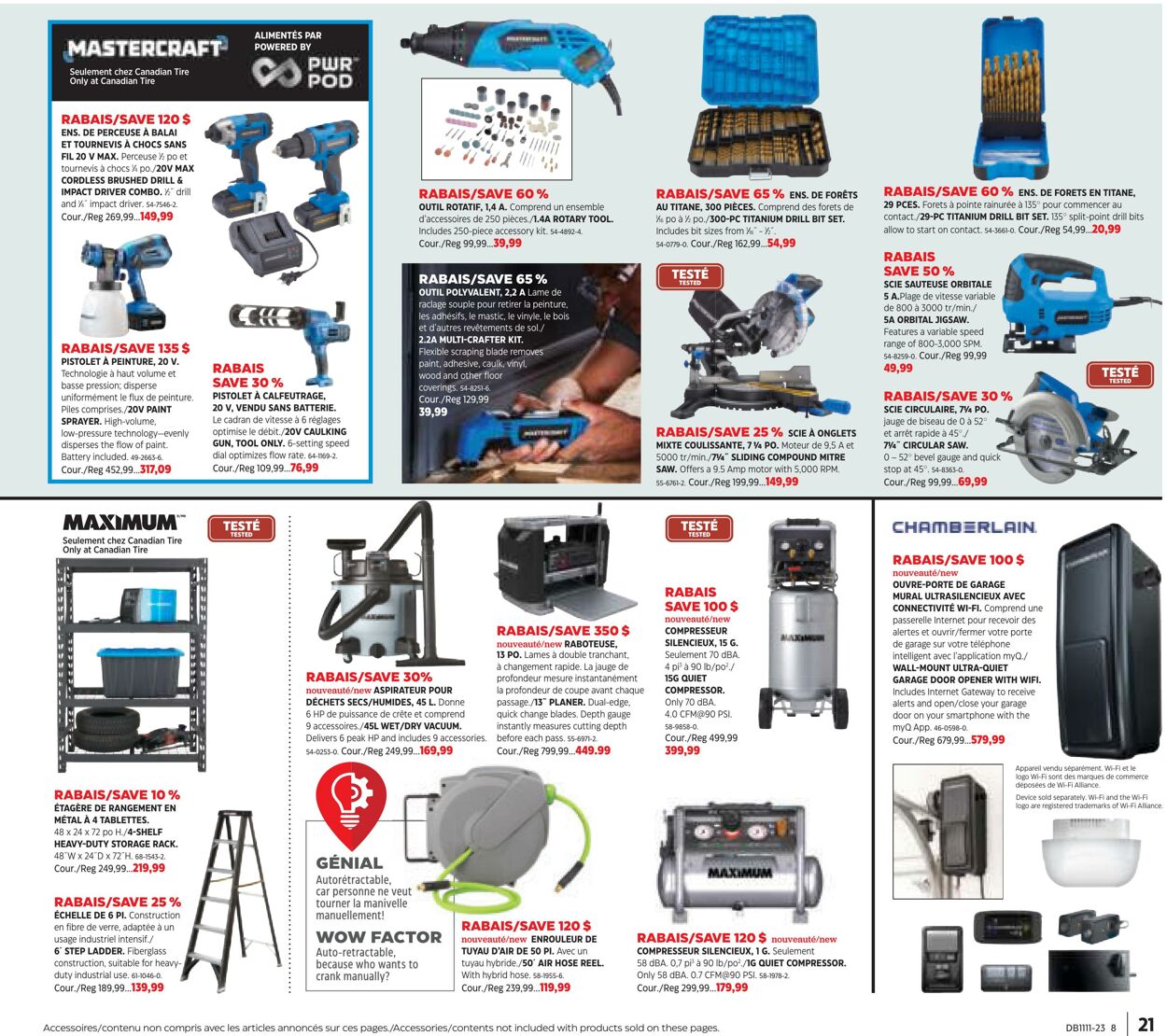 Circulaire Canadian Tire 09.03.2023 - 29.03.2023