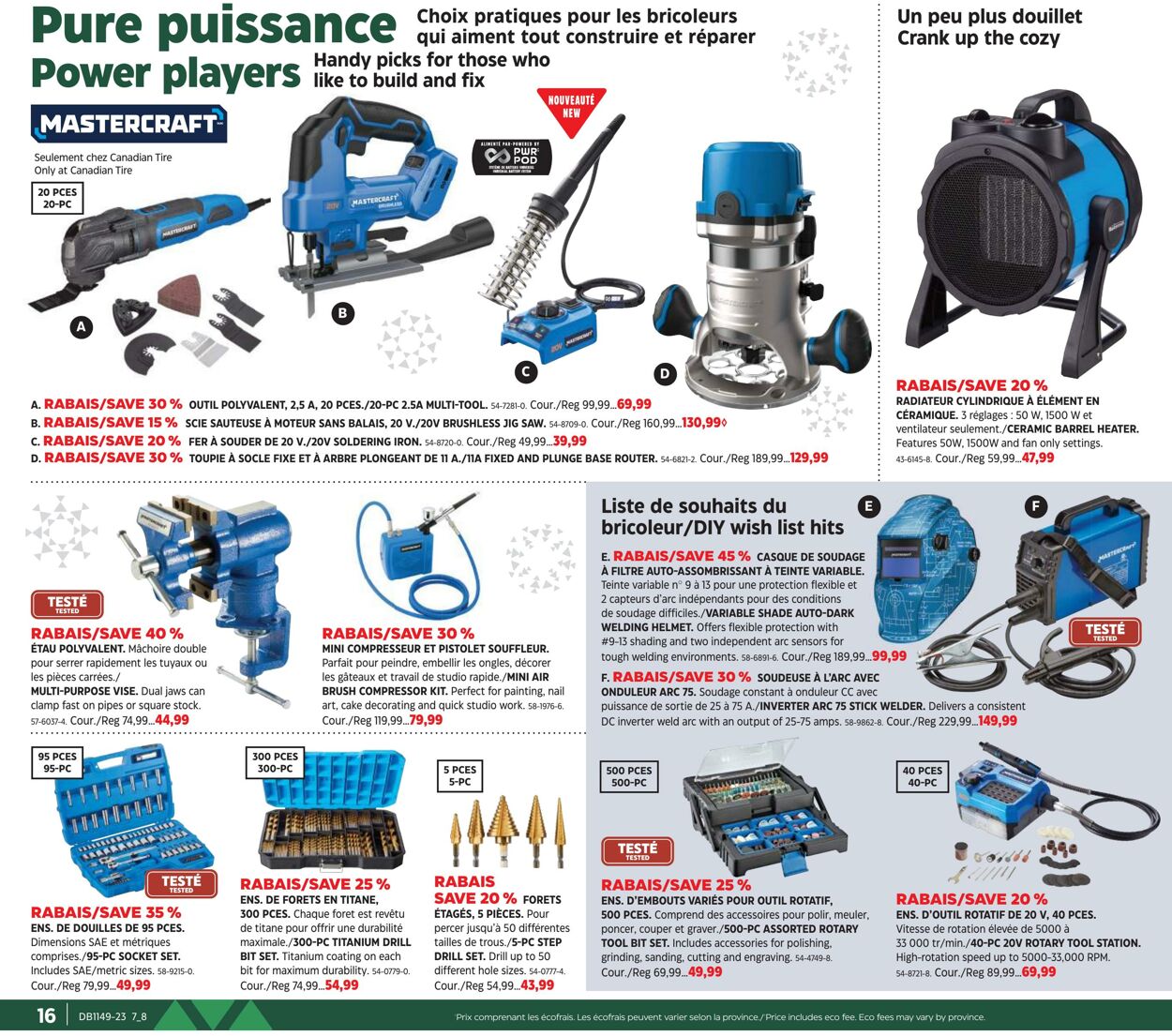 Circulaire Canadian Tire 30.11.2023 - 24.12.2023