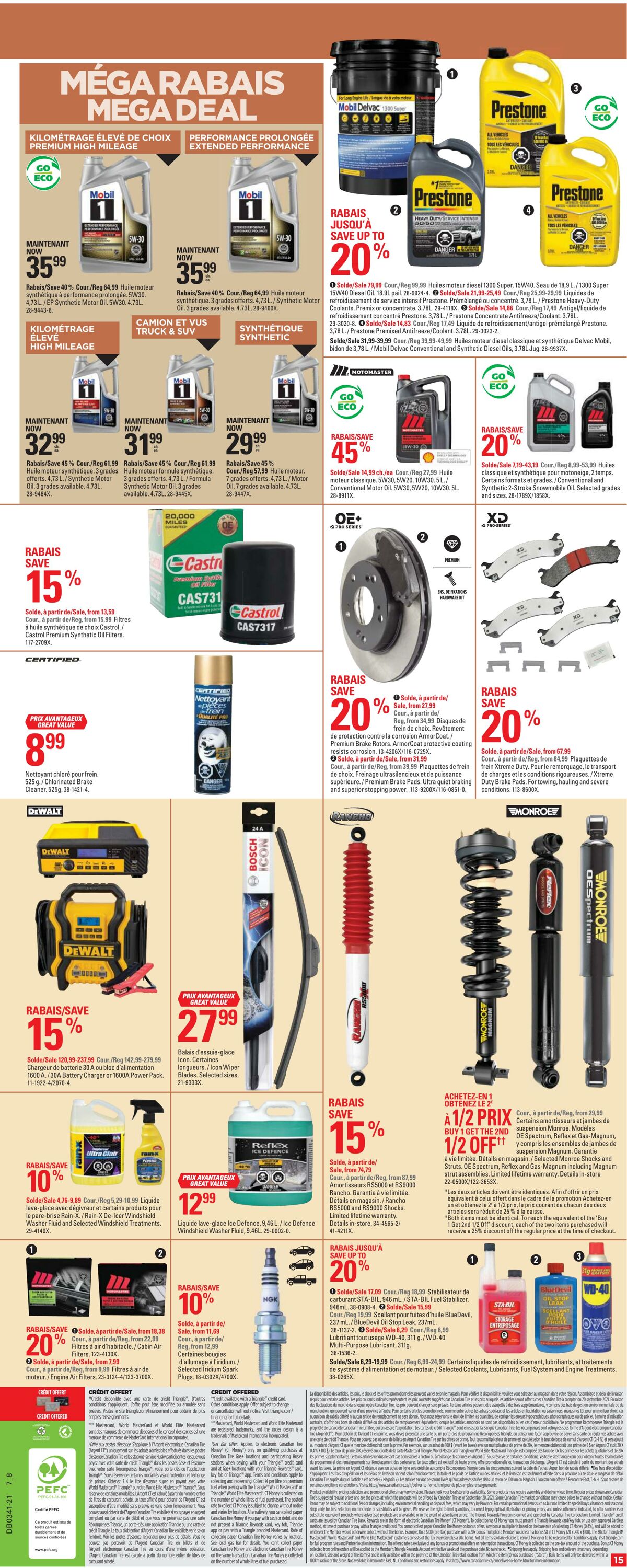 Circulaire Canadian Tire 07.10.2021 - 13.10.2021