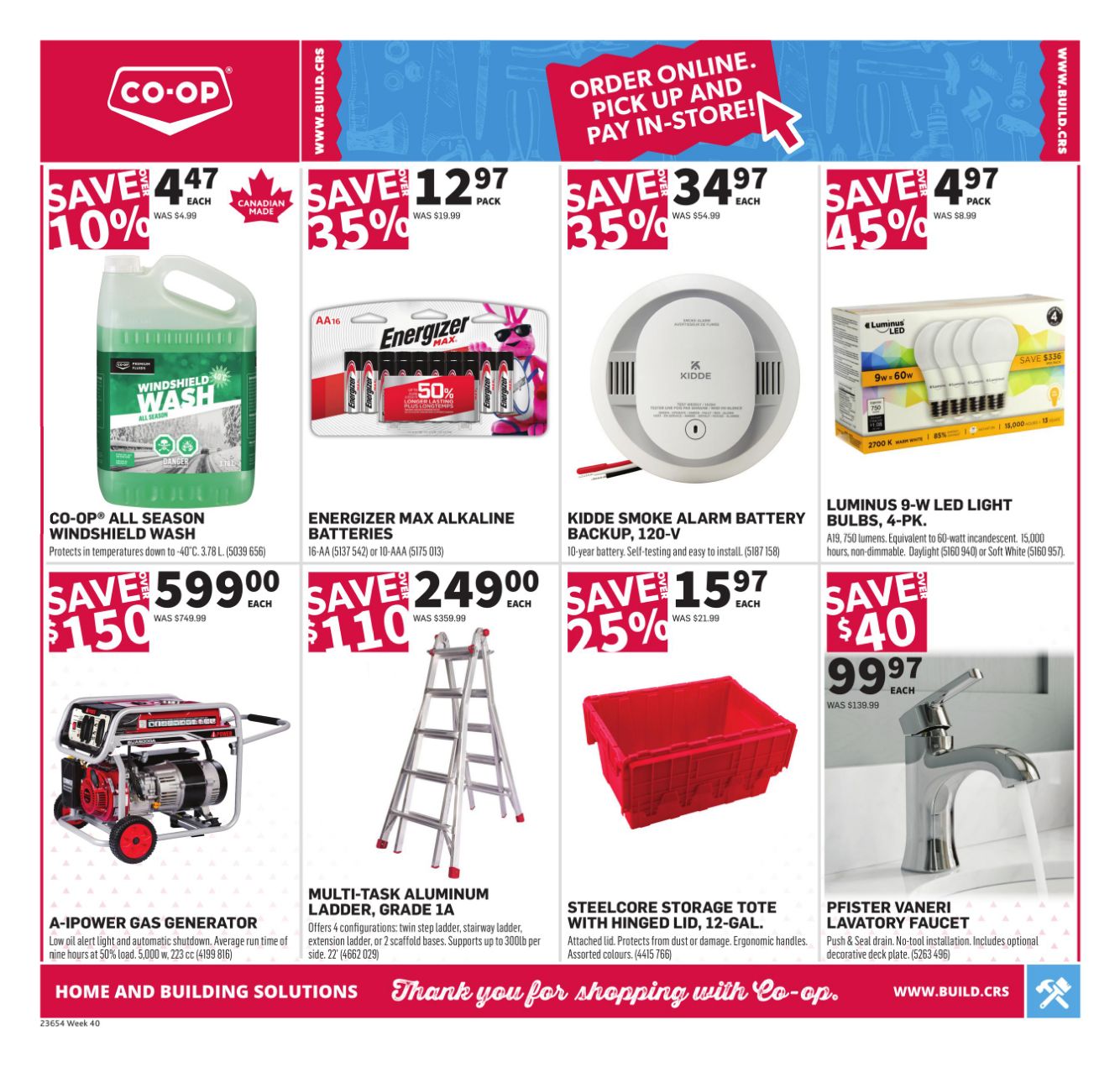 Circulaire Co-op Food 25.09.2025 - 01.10.2025