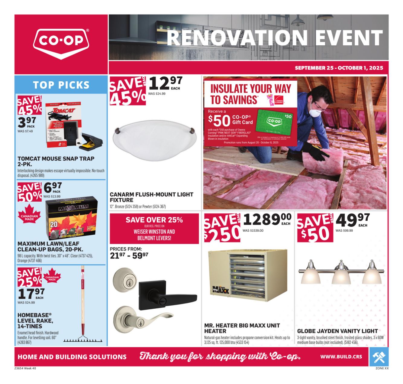 Circulaire Co-op Food 25.09.2025 - 01.10.2025