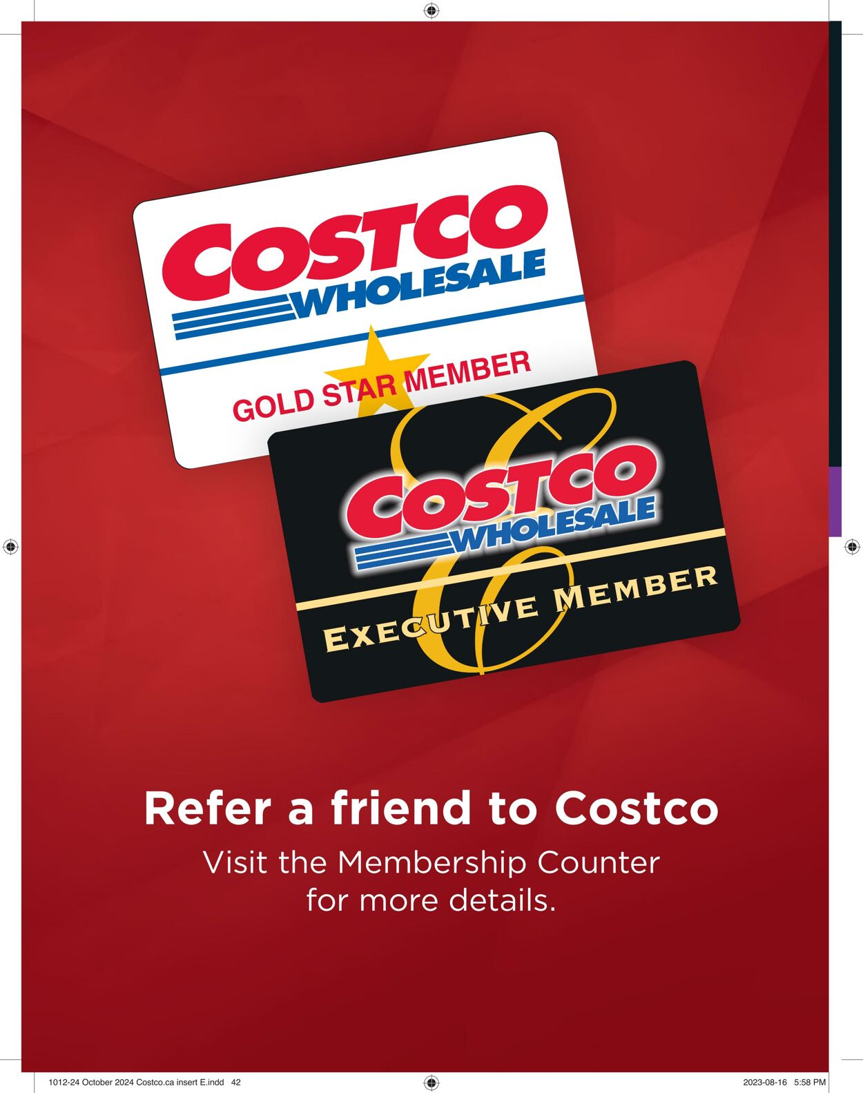 Circulaire Costco 01.10.2023 - 30.11.2023