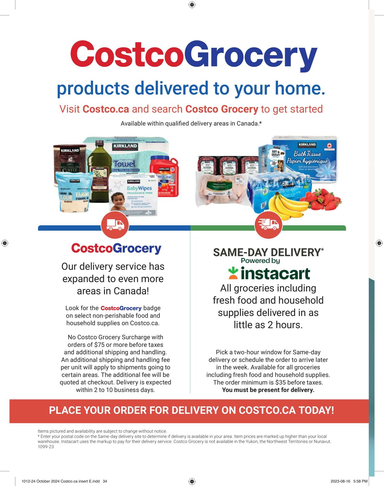 Circulaire Costco 01.10.2023 - 30.11.2023