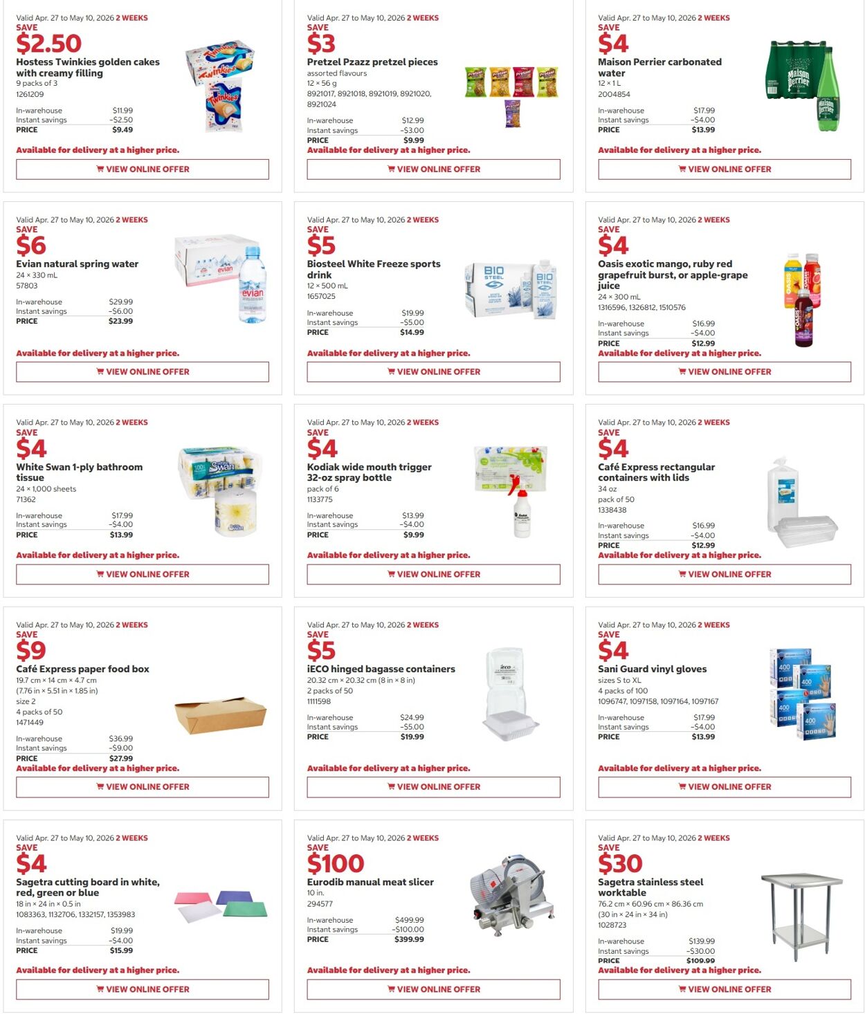 Circulaire Costco 27.04.2026 - 10.05.2026