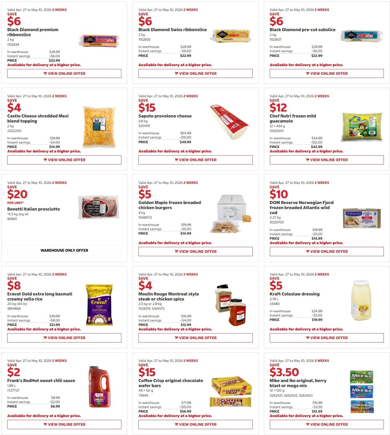 Circulaire Costco 27.04.2026 - 10.05.2026