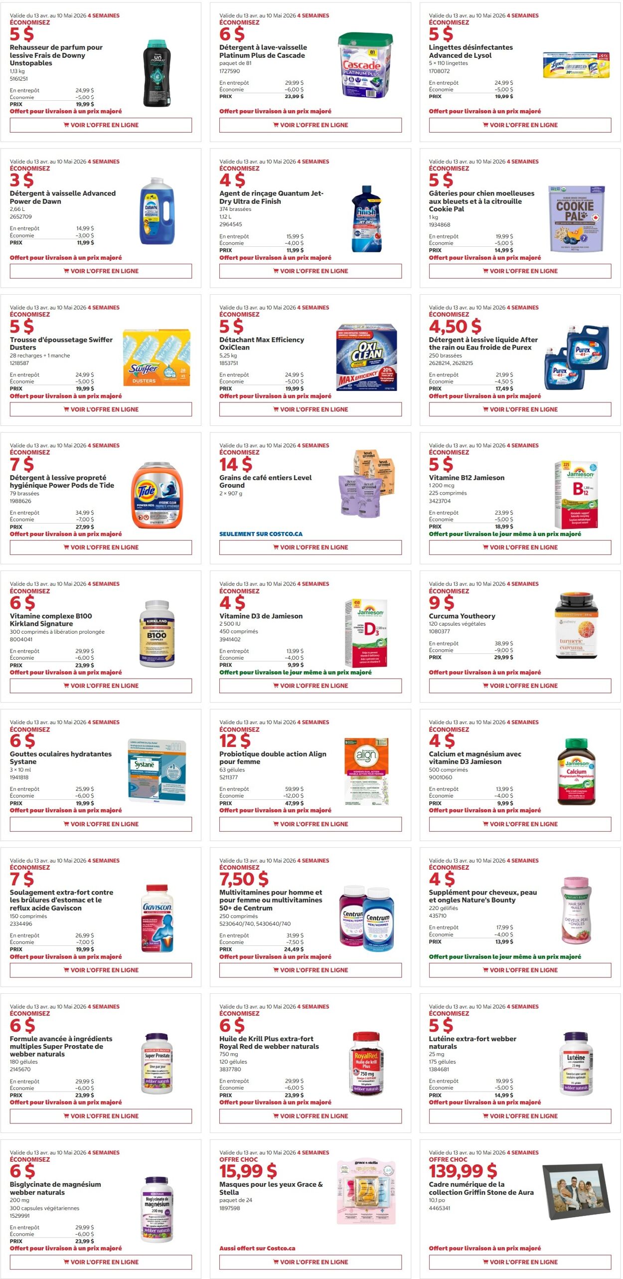 Circulaire Costco 27.04.2026 - 10.05.2026