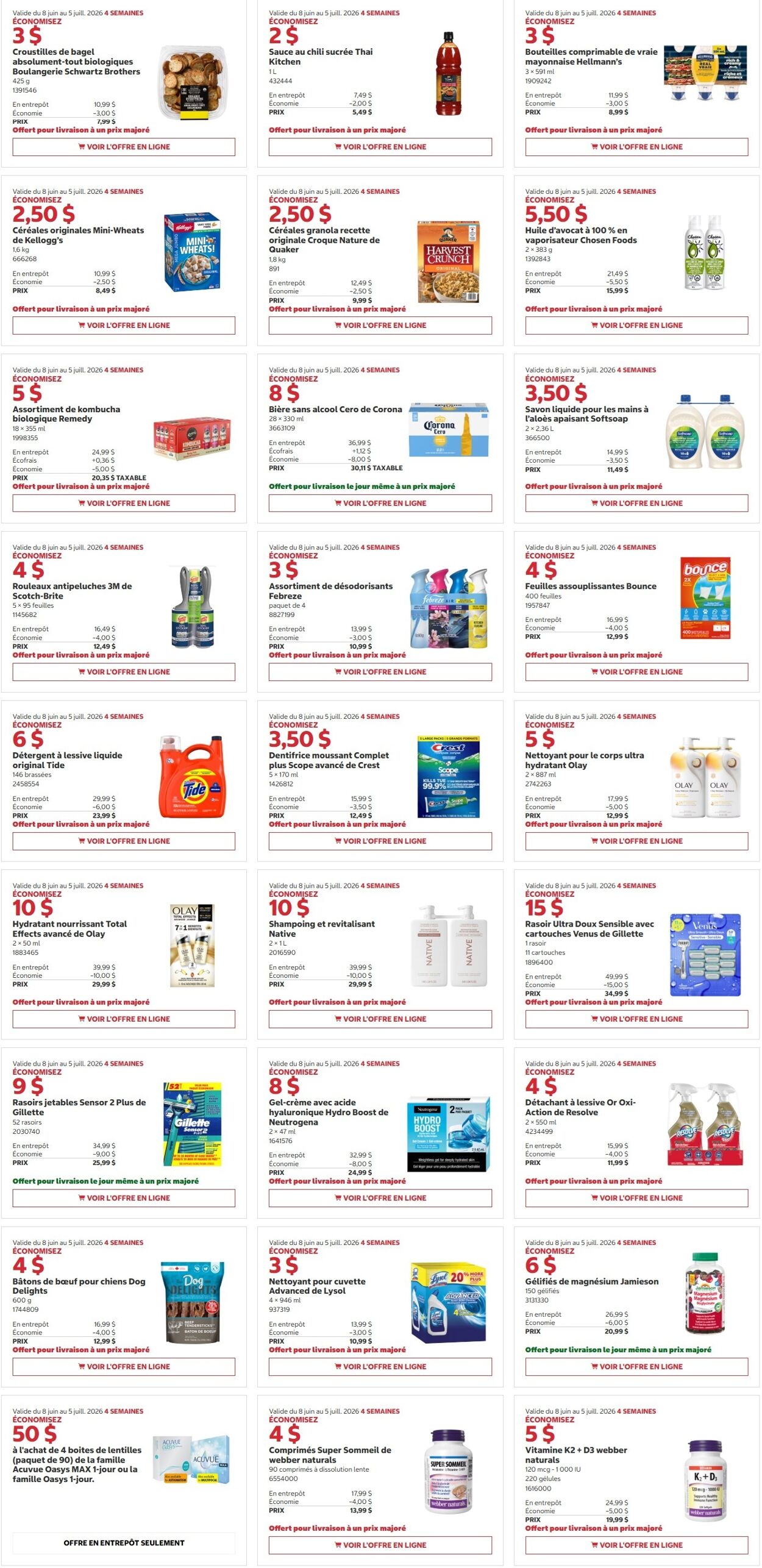 Circulaire Costco 08.06.2026 - 21.06.2026