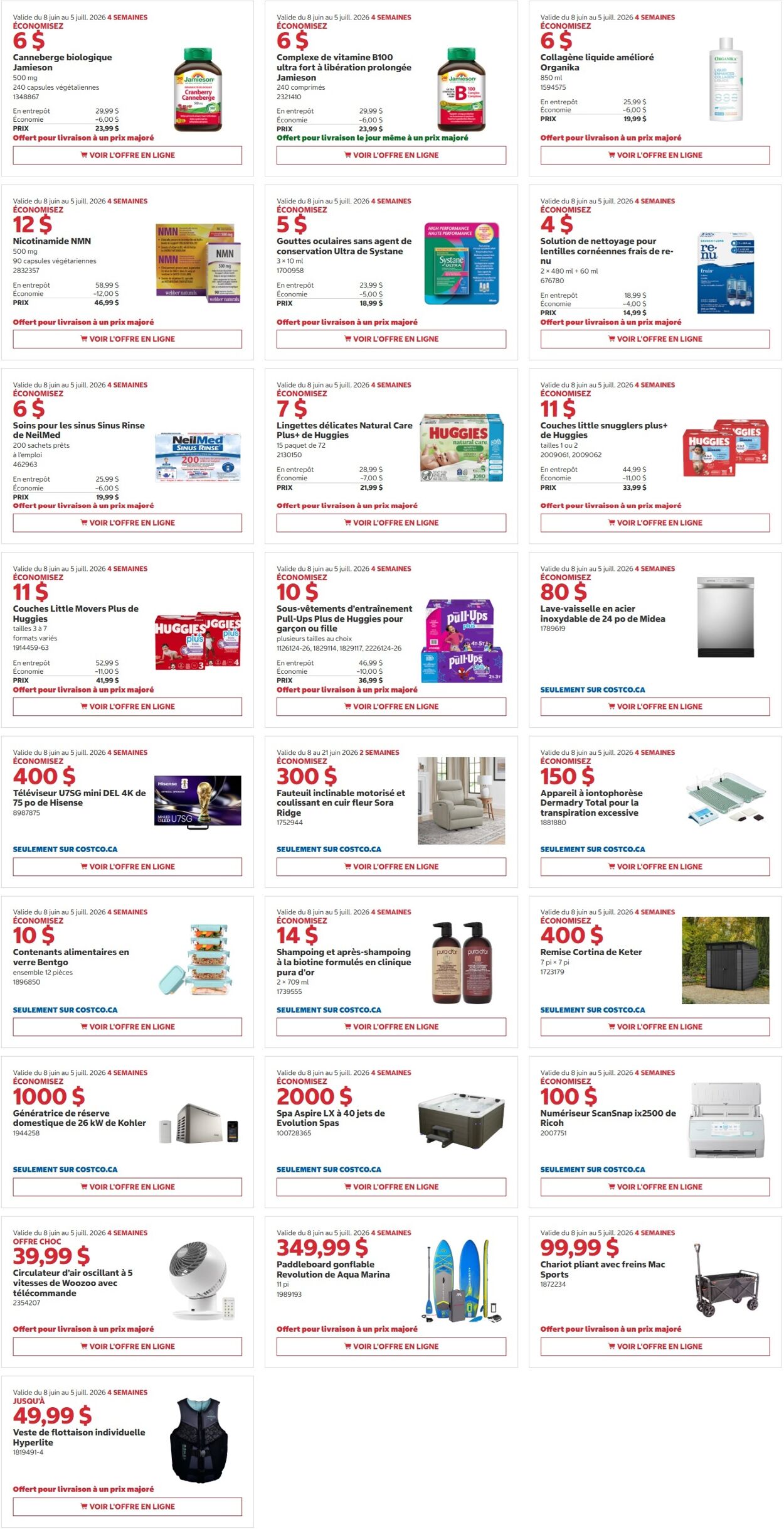 Circulaire Costco 08.06.2026 - 21.06.2026