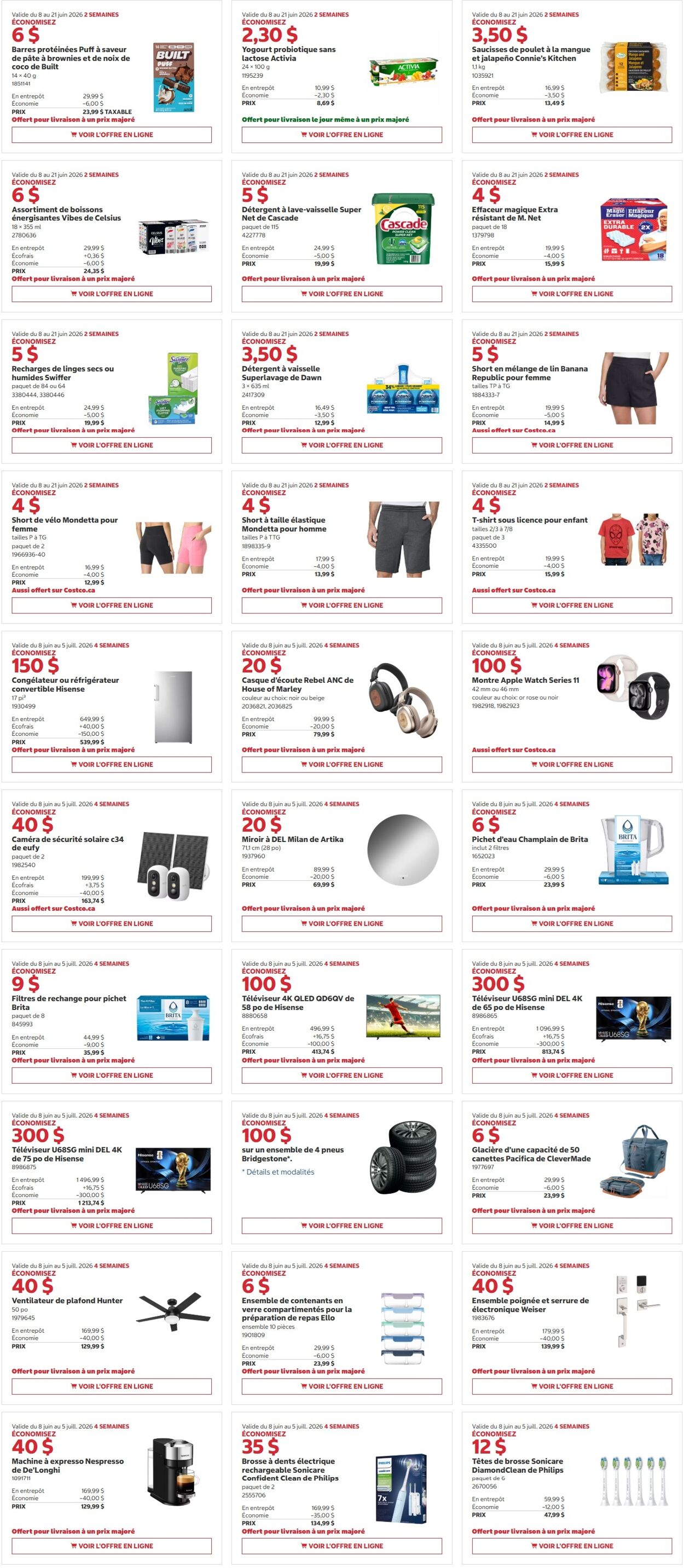 Circulaire Costco 08.06.2026 - 21.06.2026