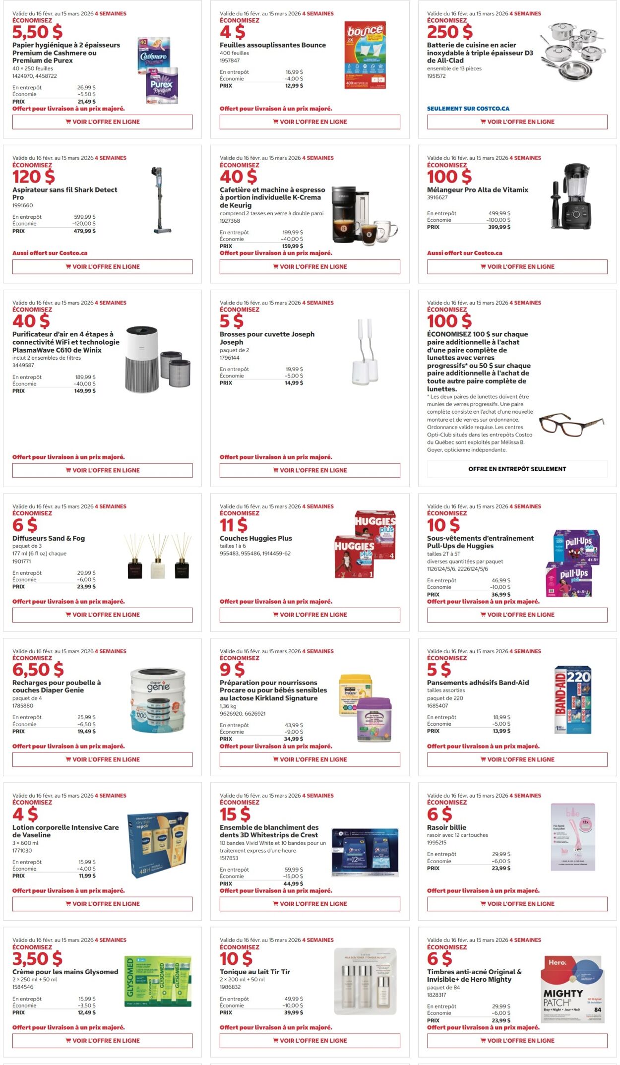 Circulaire Costco 02.03.2026 - 15.03.2026