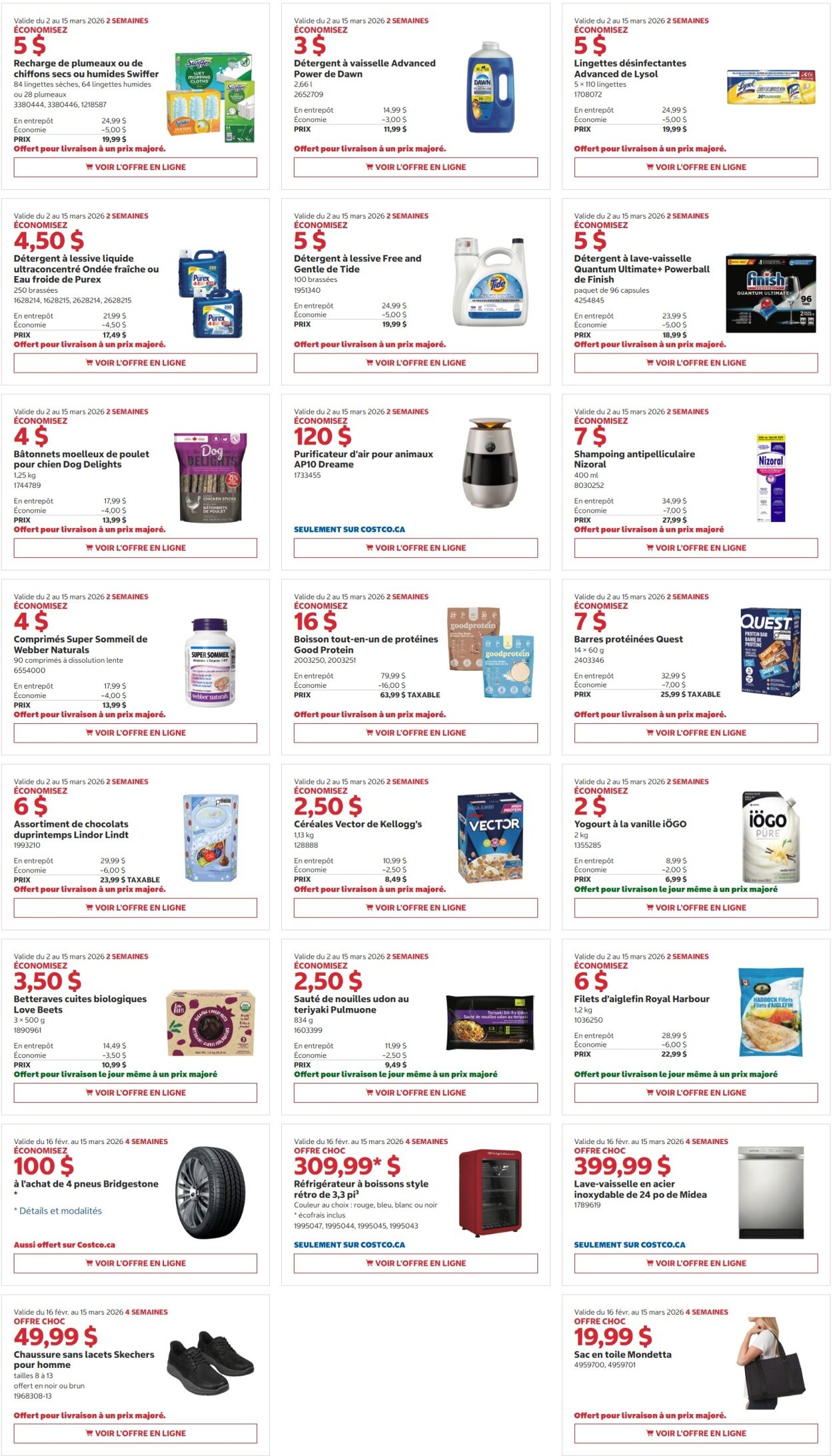 Circulaire Costco 02.03.2026 - 15.03.2026