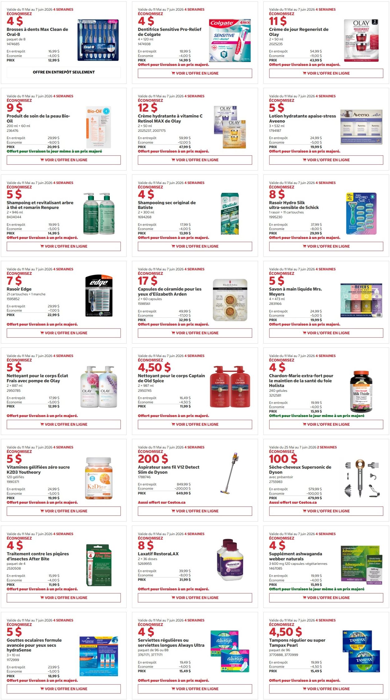 Circulaire Costco 25.05.2026 - 07.06.2026