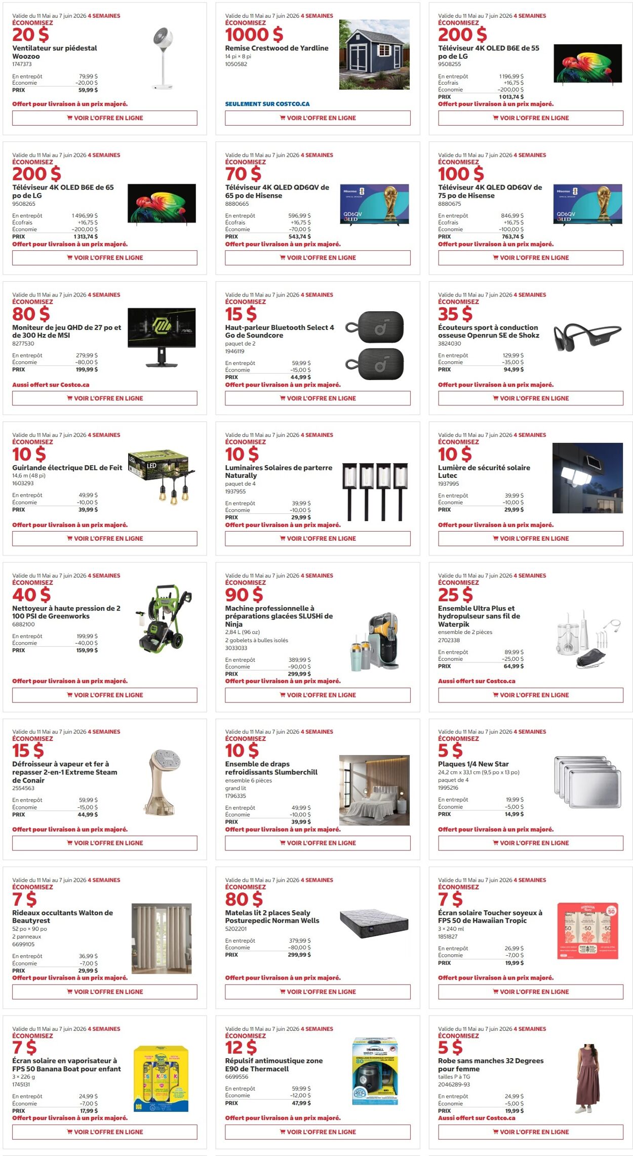 Circulaire Costco 25.05.2026 - 07.06.2026