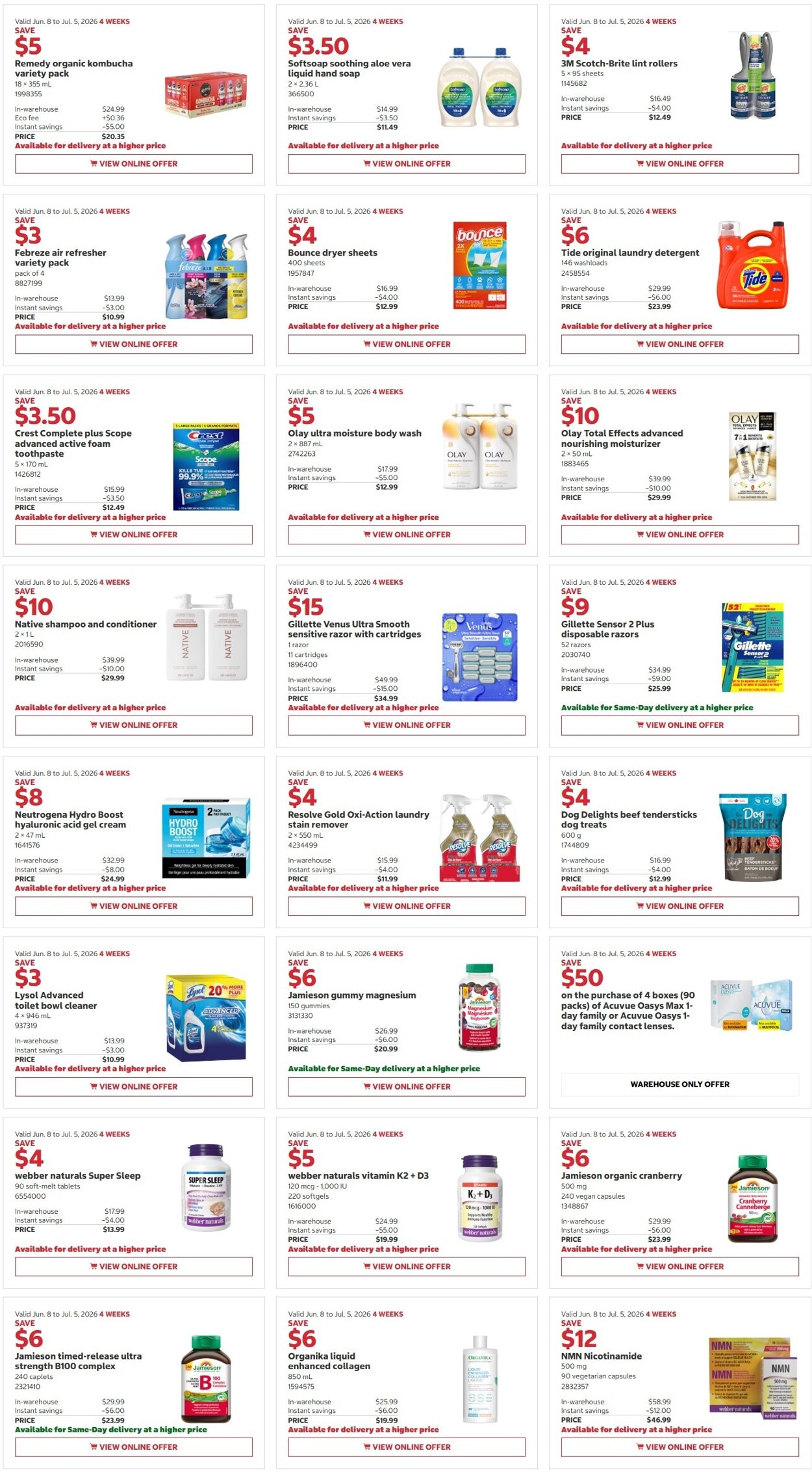 Circulaire Costco 22.06.2026 - 05.07.2026