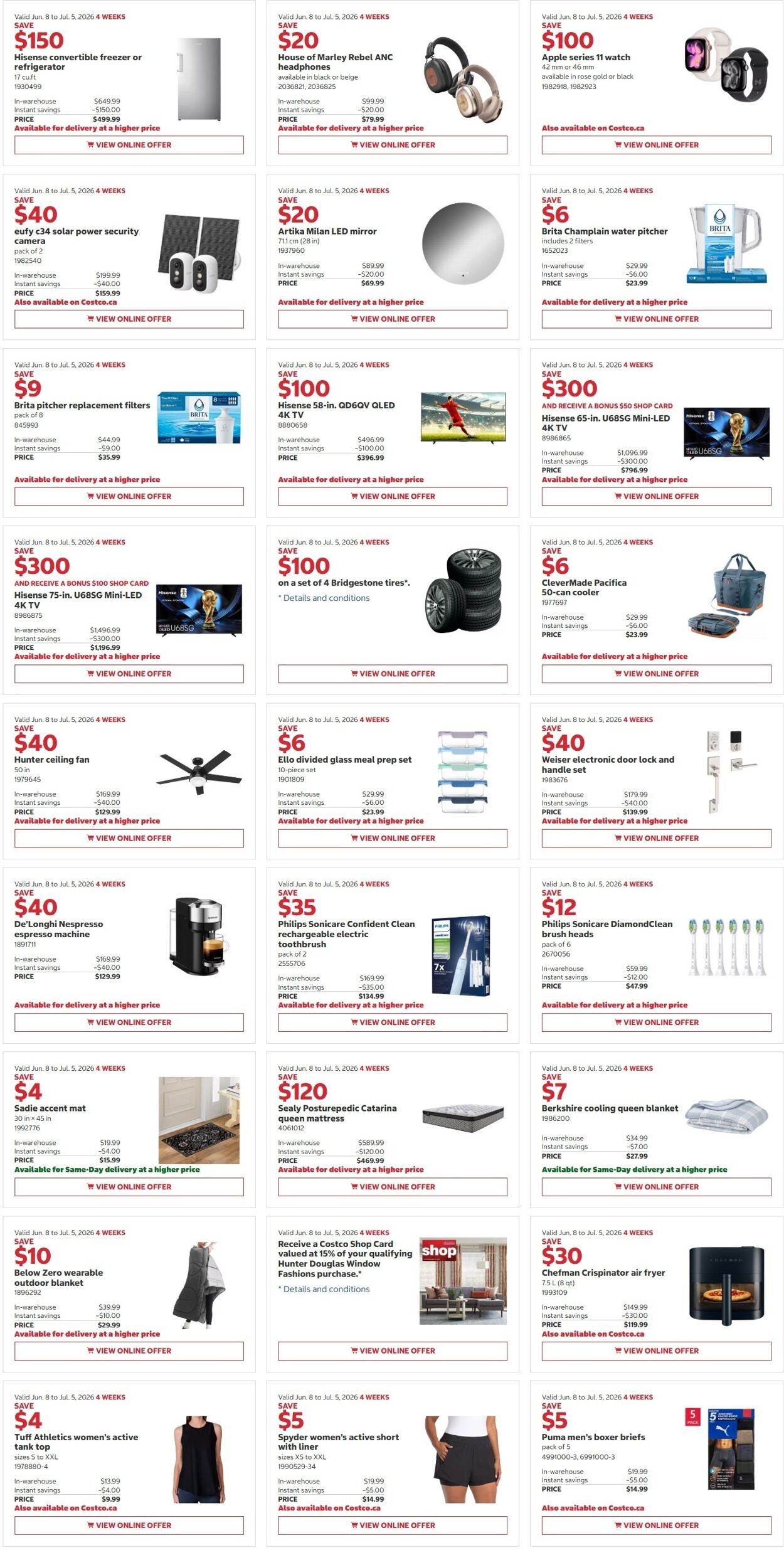 Circulaire Costco - Costco (West, ON, Atlantic Canada) Warehouse Offers June 22 to July 5 22 juin 2026 - 5 juil. 2026