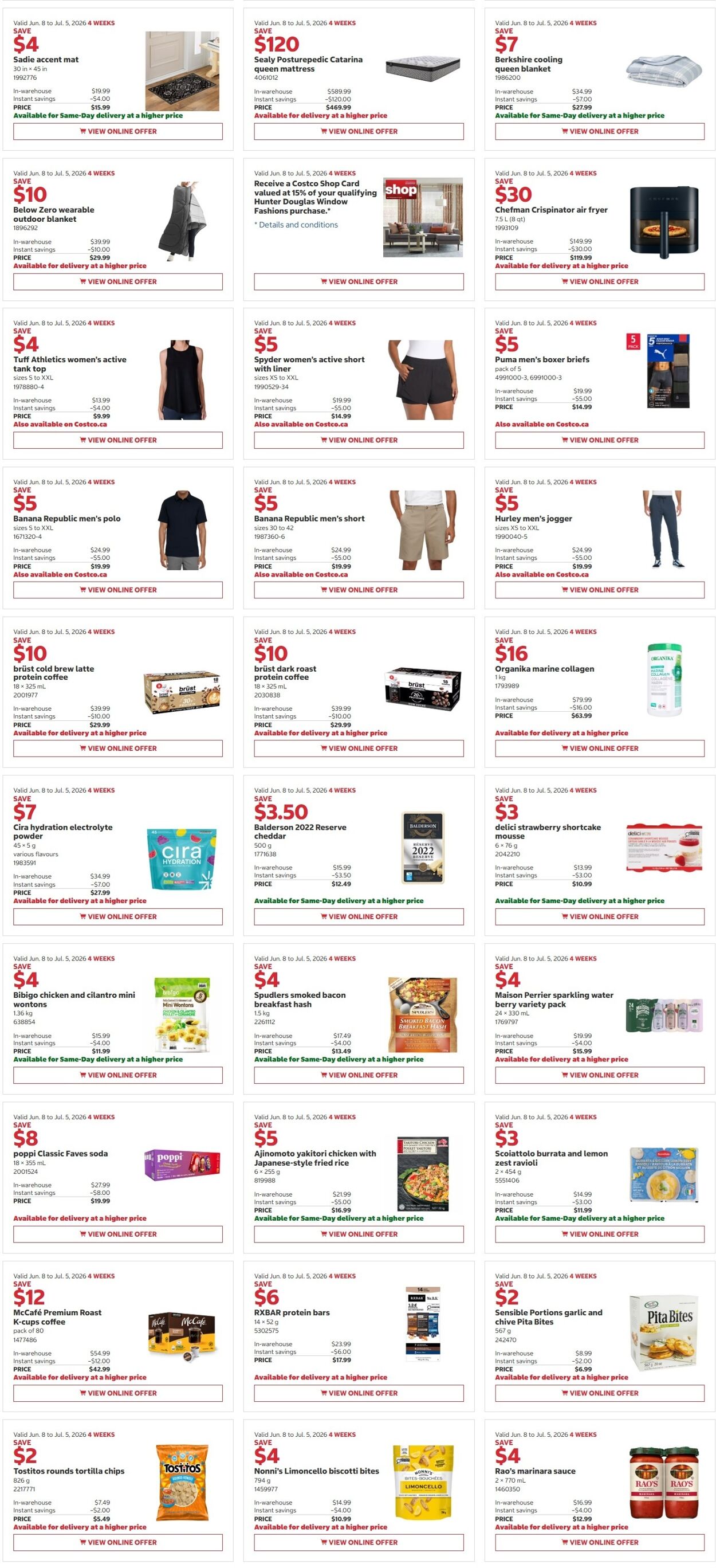 Circulaire Costco 08.06.2026 - 21.06.2026