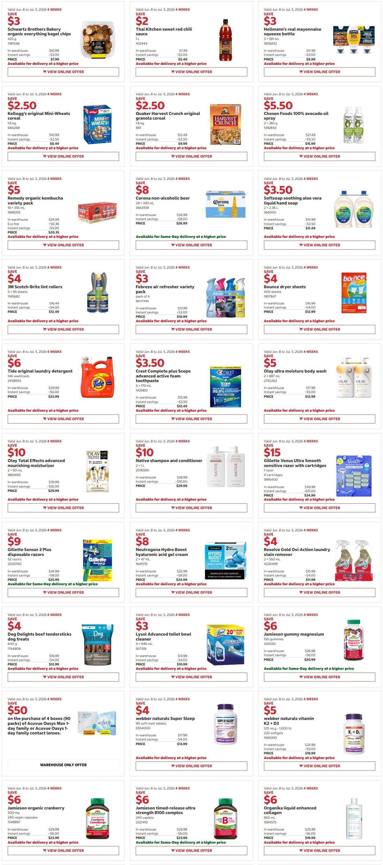 Circulaire Costco 08.06.2026 - 21.06.2026