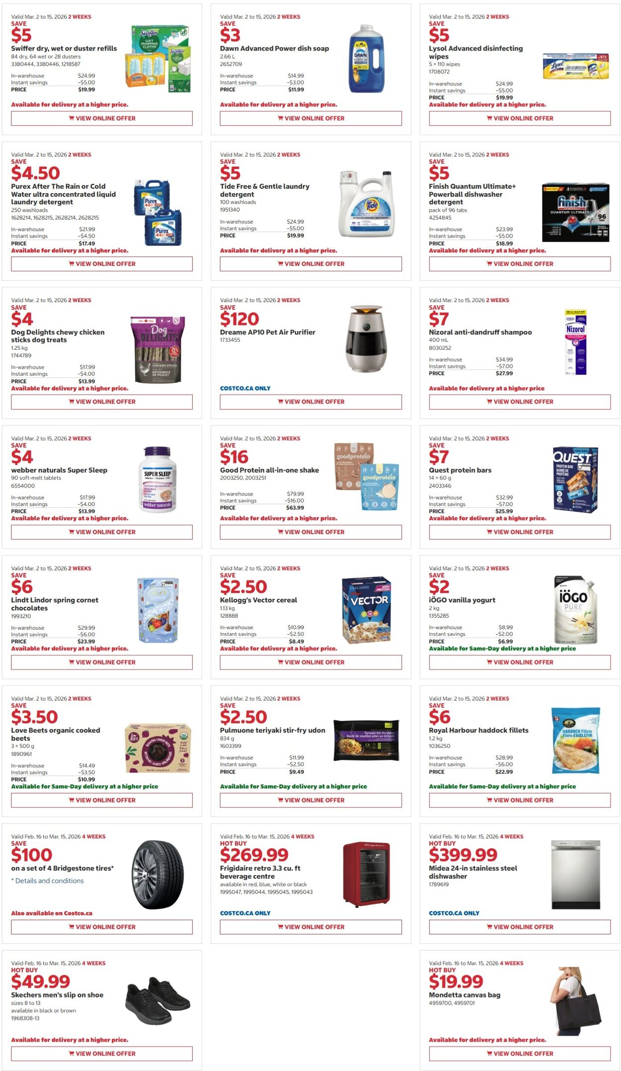 Circulaire Costco 02.03.2026 - 15.03.2026