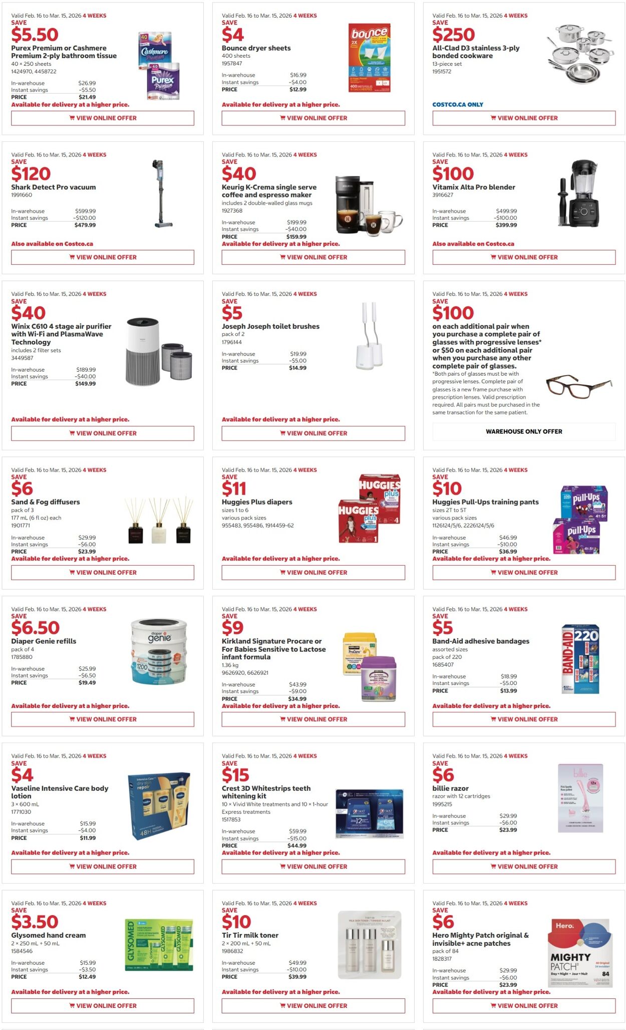 Circulaire Costco 02.03.2026 - 15.03.2026
