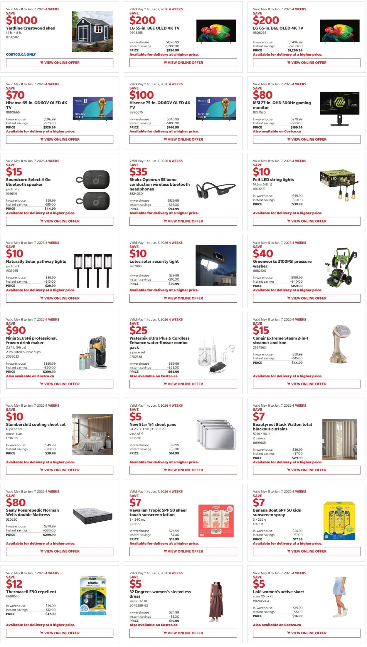Circulaire Costco 11.05.2026 - 24.05.2026