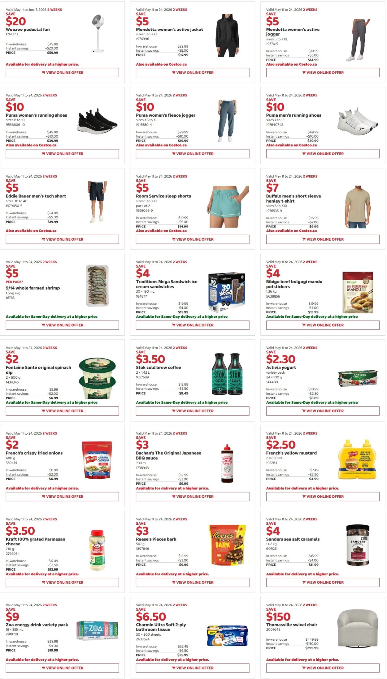 Circulaire Costco 11.05.2026 - 24.05.2026