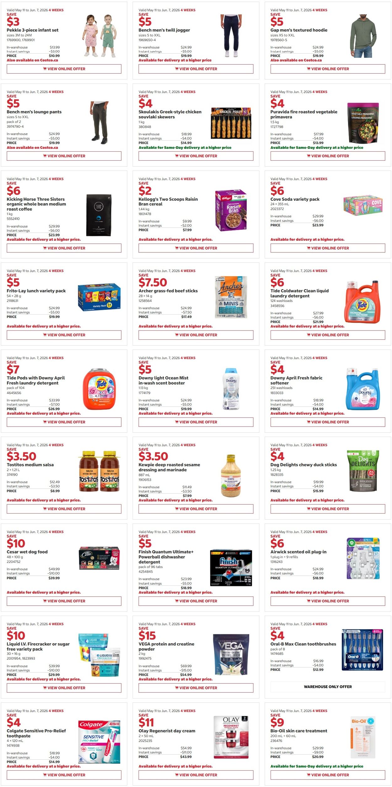 Circulaire Costco 11.05.2026 - 24.05.2026