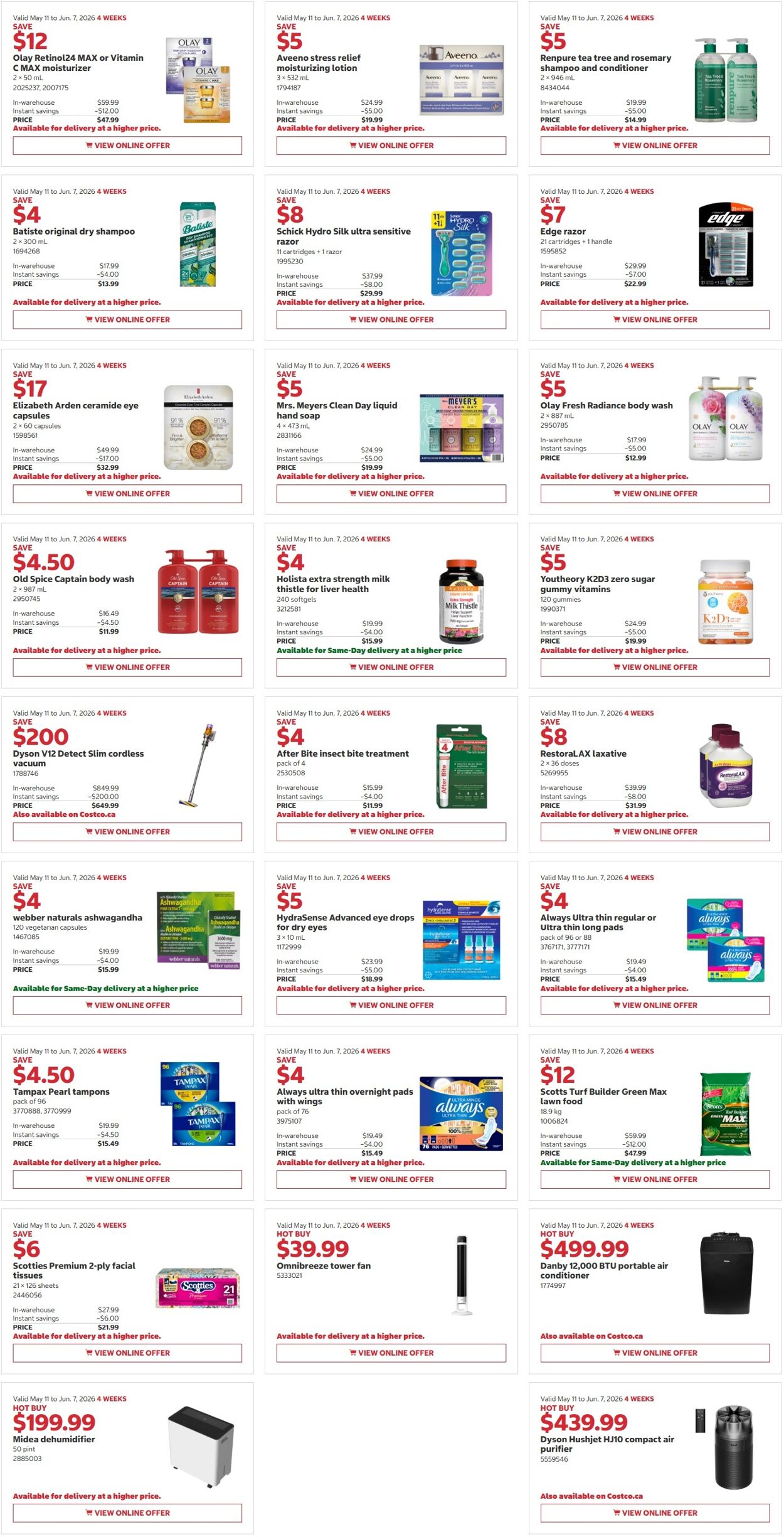 Circulaire Costco 11.05.2026 - 24.05.2026