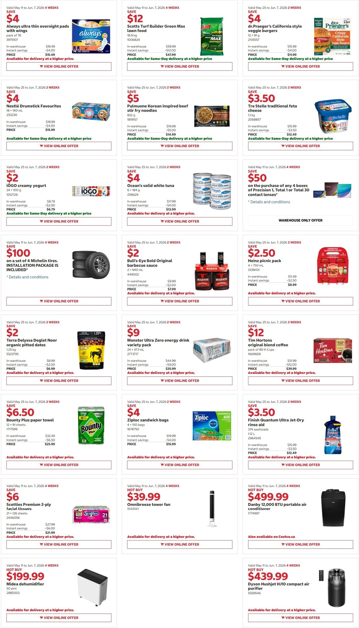 Circulaire Costco 25.05.2026 - 07.06.2026