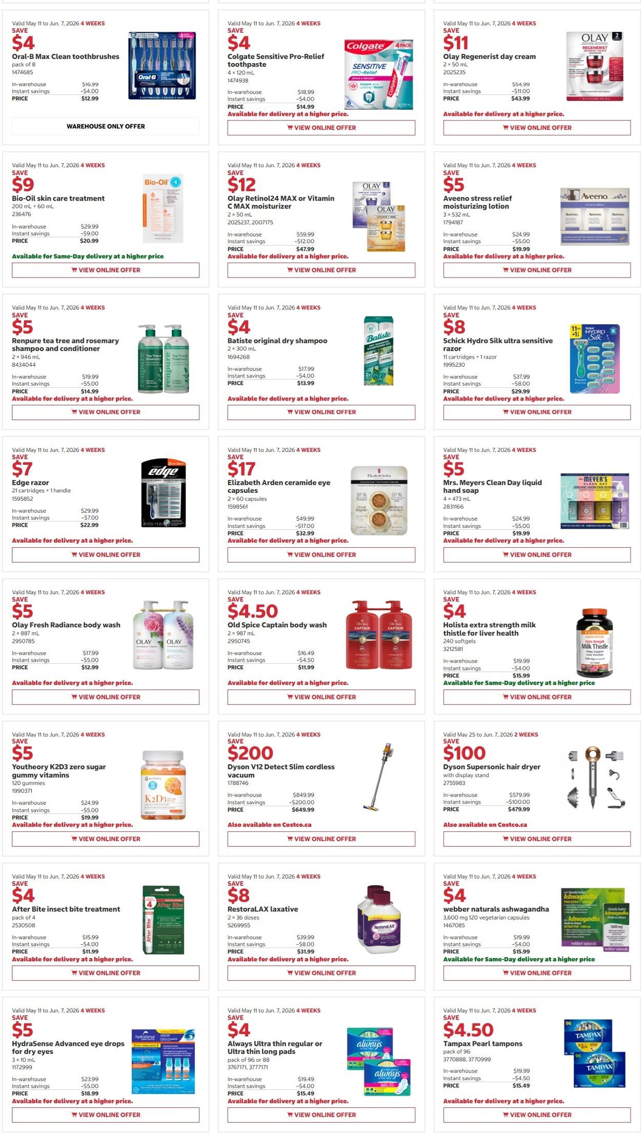 Circulaire Costco 25.05.2026 - 07.06.2026